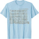 Handwritten Sheet Music of Polonaise by Chopin T-Shirt - T-Shirt | Light Blue