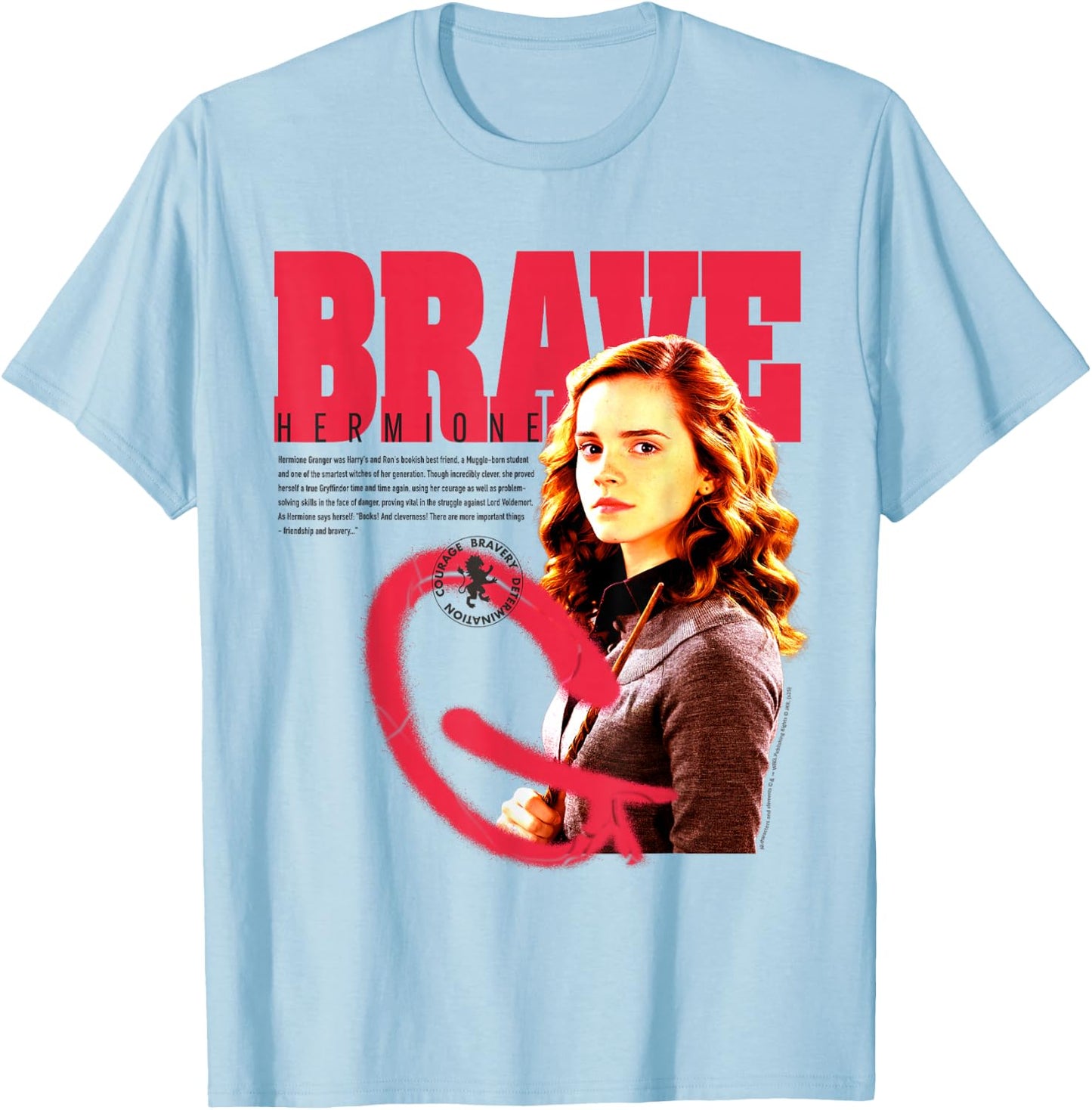 Harry Potter 2025 Brave Hermione T-Shirt - T-Shirt | Light Blue
