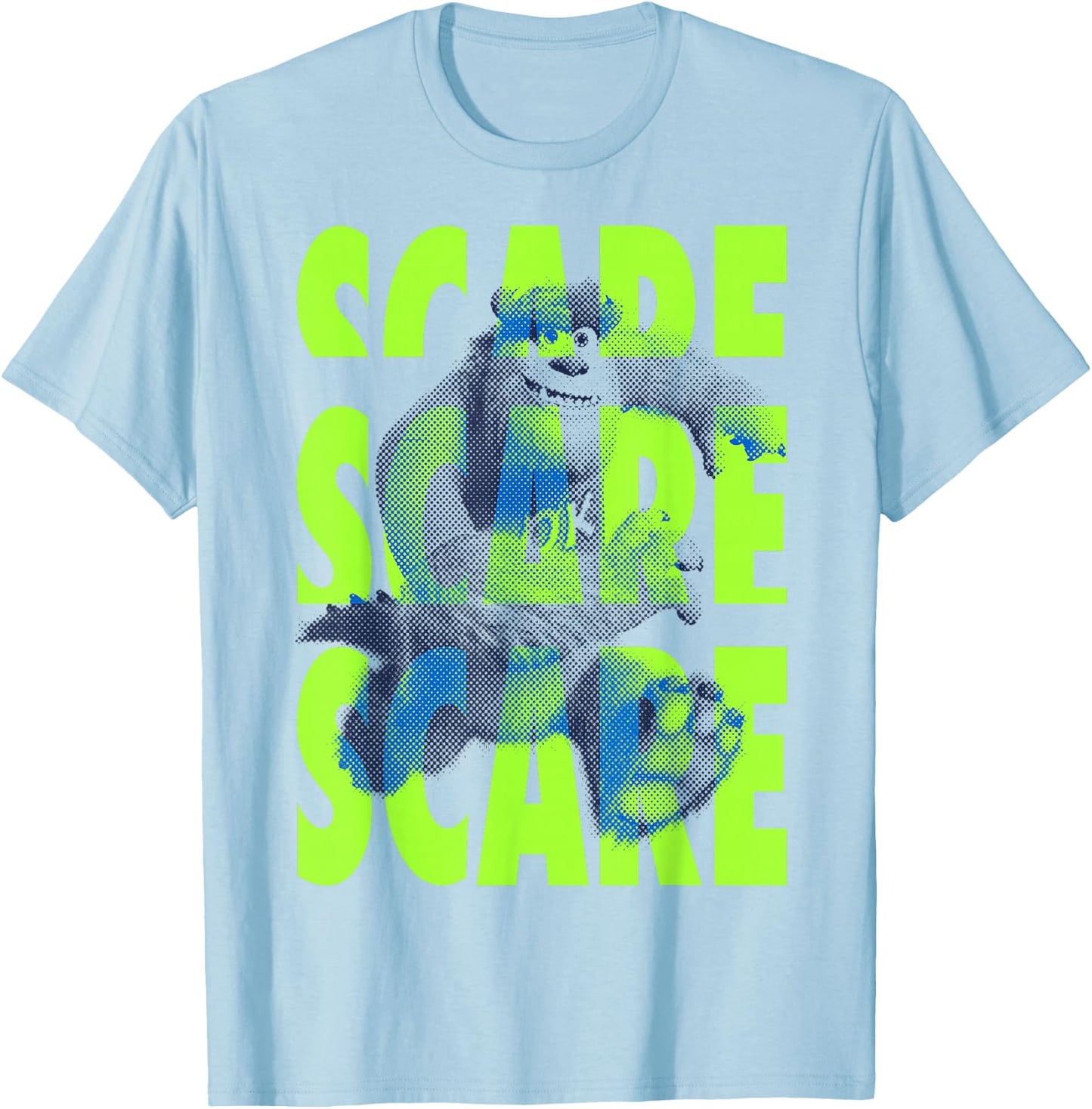 Disney Pixar Monsters University Sulley Run Scare T-Shirt - T-Shirt | Light Blue
