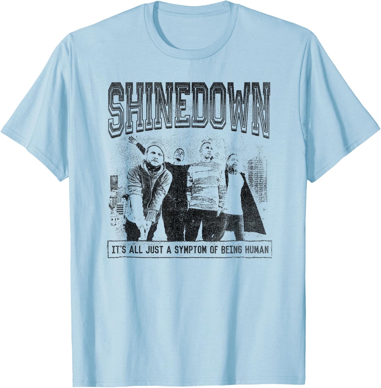 Shinedown Being Human , white, S T-Shirt - T-Shirt | Light Blue