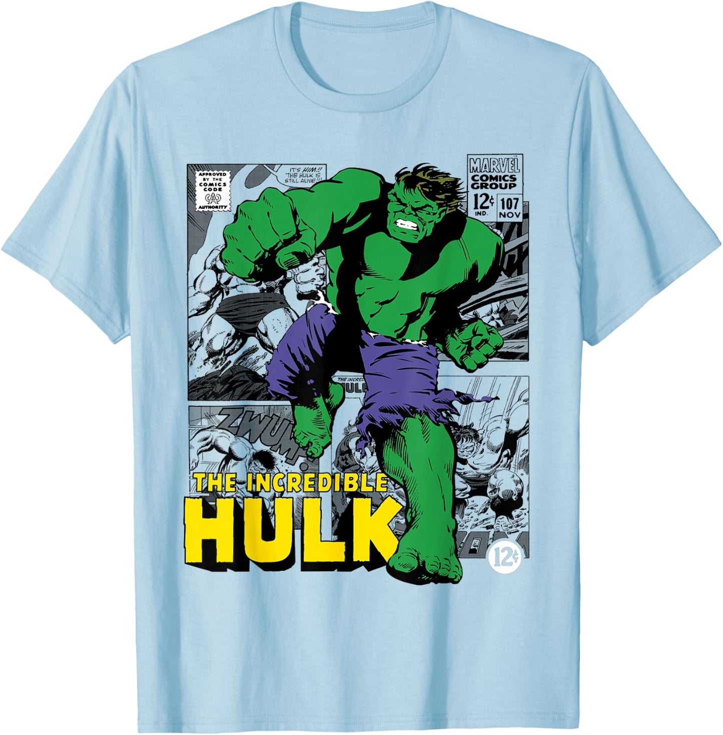 Marvel Hulk The Incredible Hulk , gray T-Shirt - T-Shirt | Light Blue