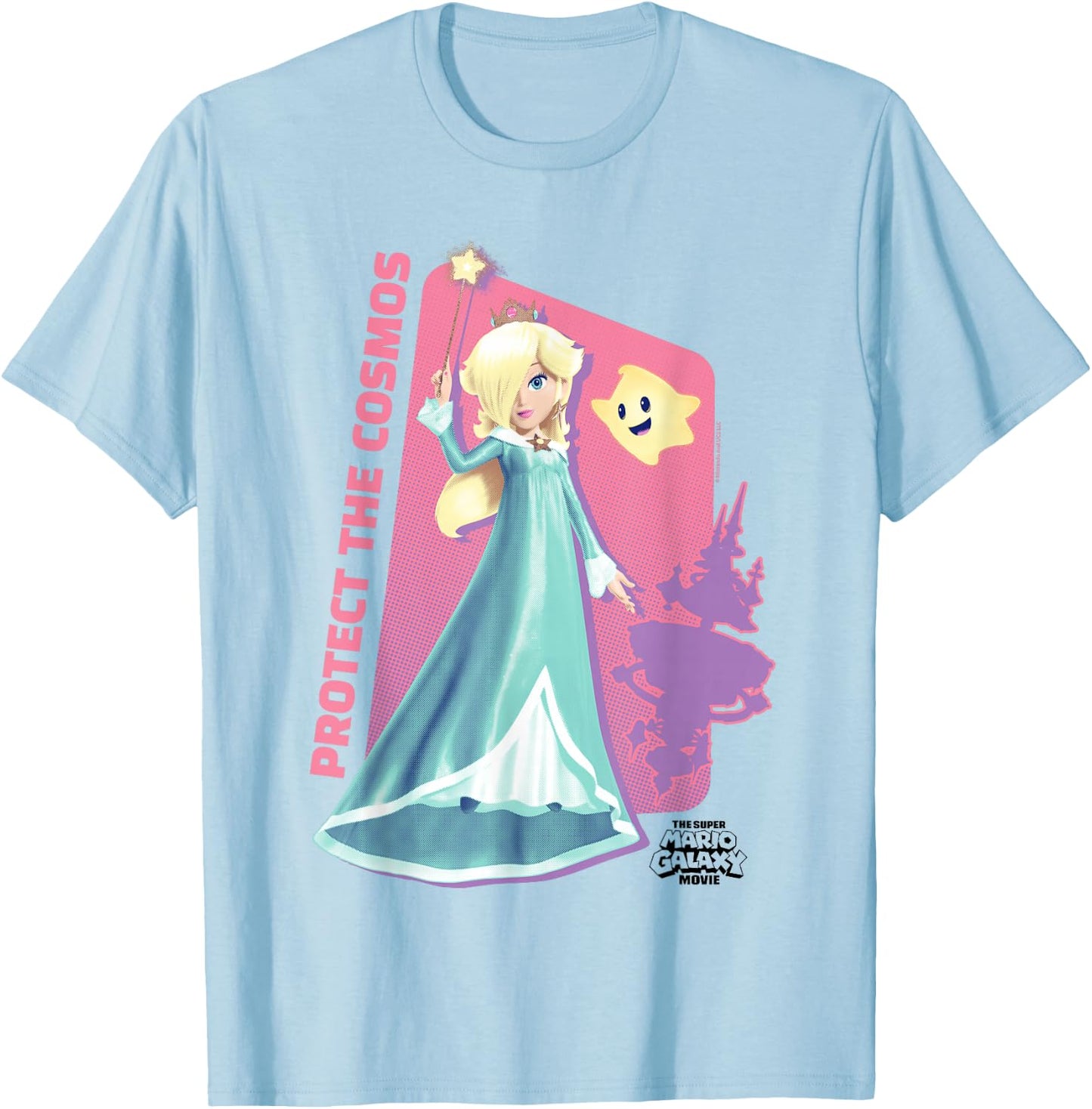 The Super Mario Galaxy Movie Rosalina Cosmos Wand T-Shirt - T-Shirt | Light Blue