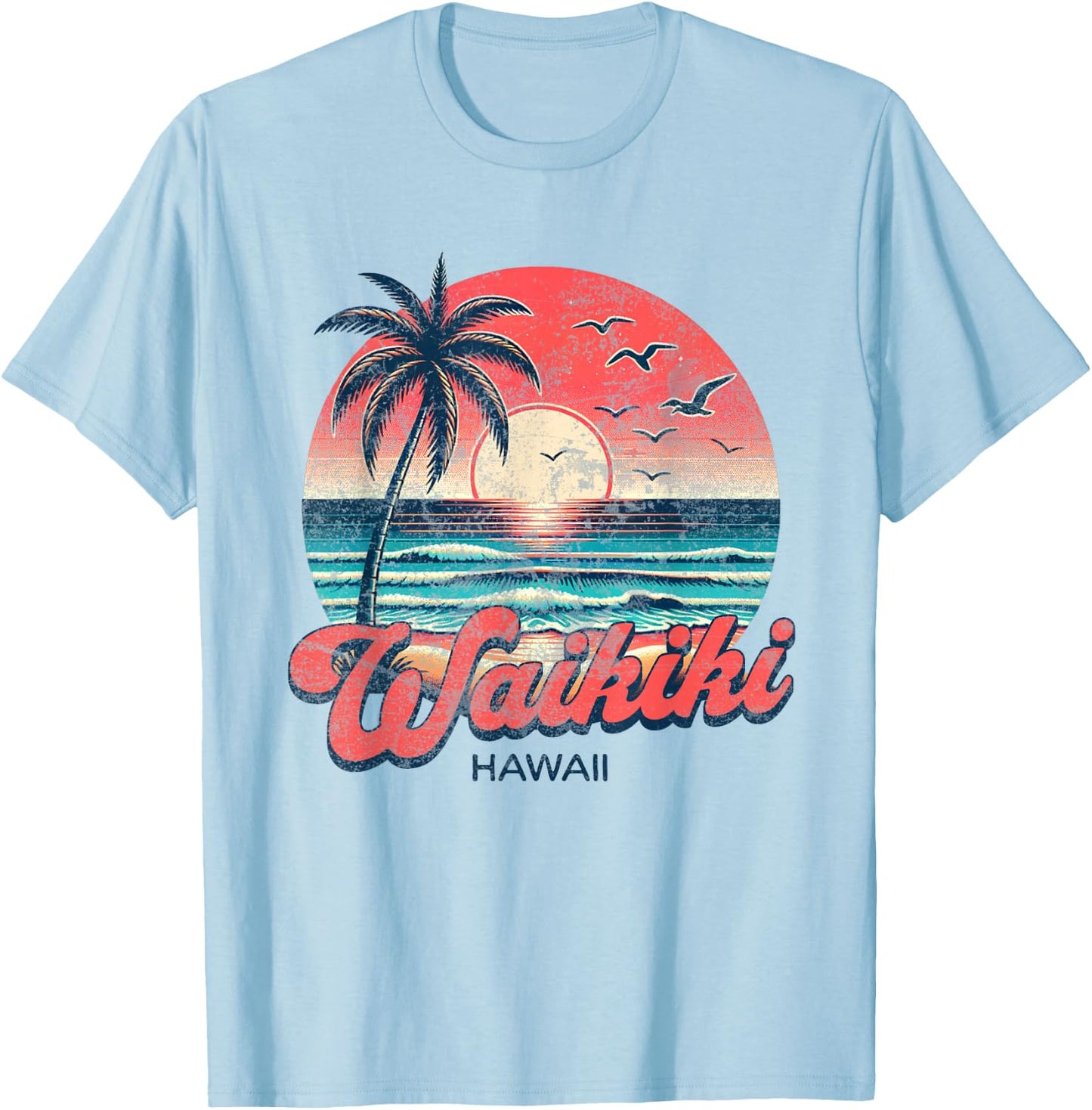 Waikiki T-Shirt - T-Shirt | Light Blue