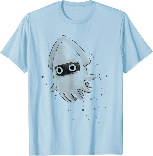 Blooper Watercolor T-Shirt - T-Shirt | Light Blue