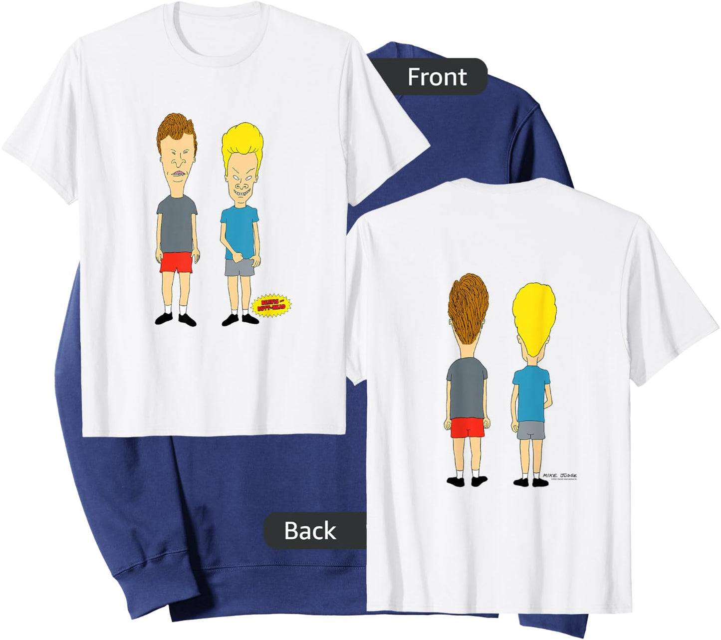 Beavis and Butt-Head Front and Back Sweatshirt - Sweatshirt | Navy