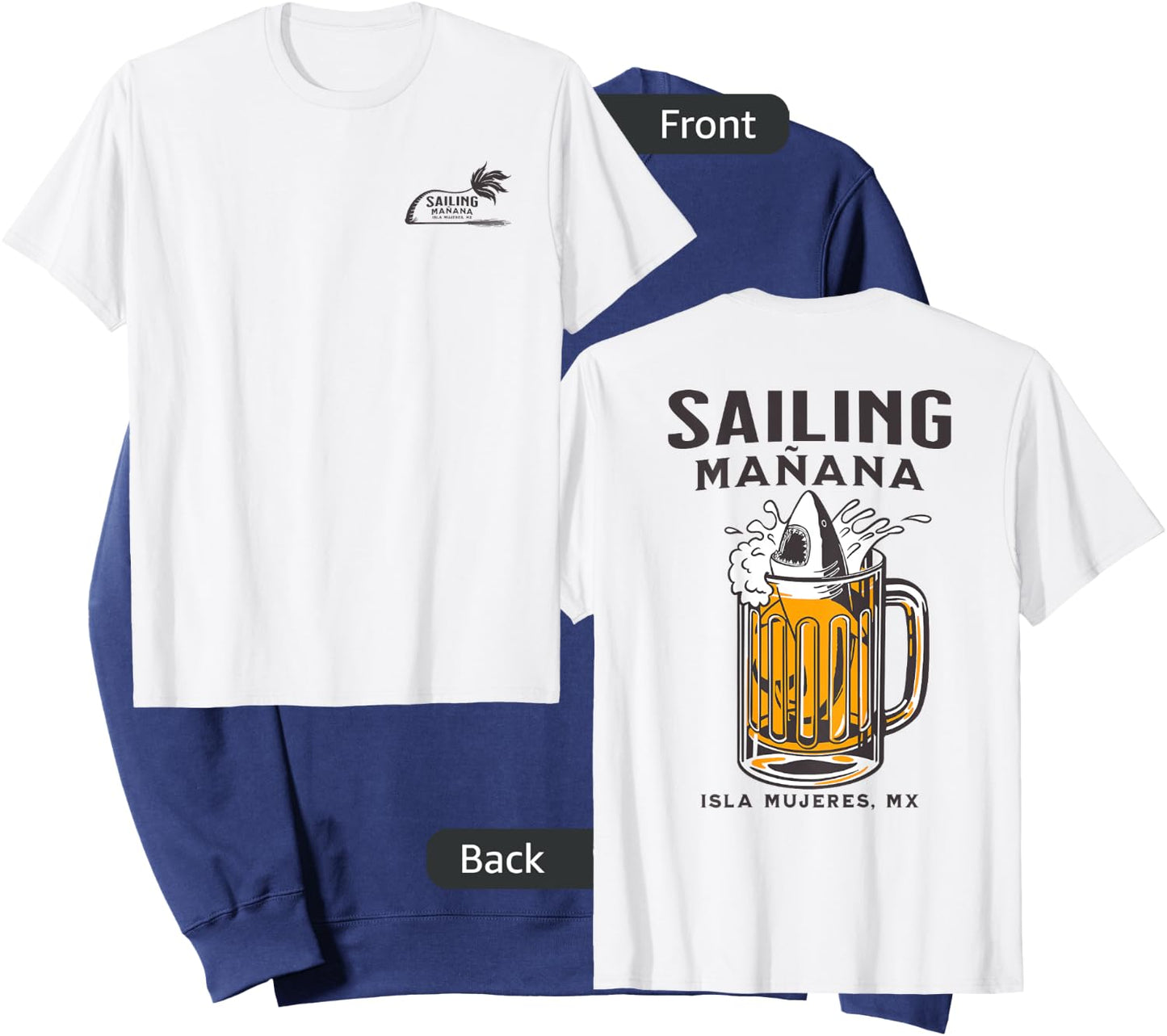 Sailing Mañana Beer Shark LT Sweatshirt - Sweatshirt | Navy