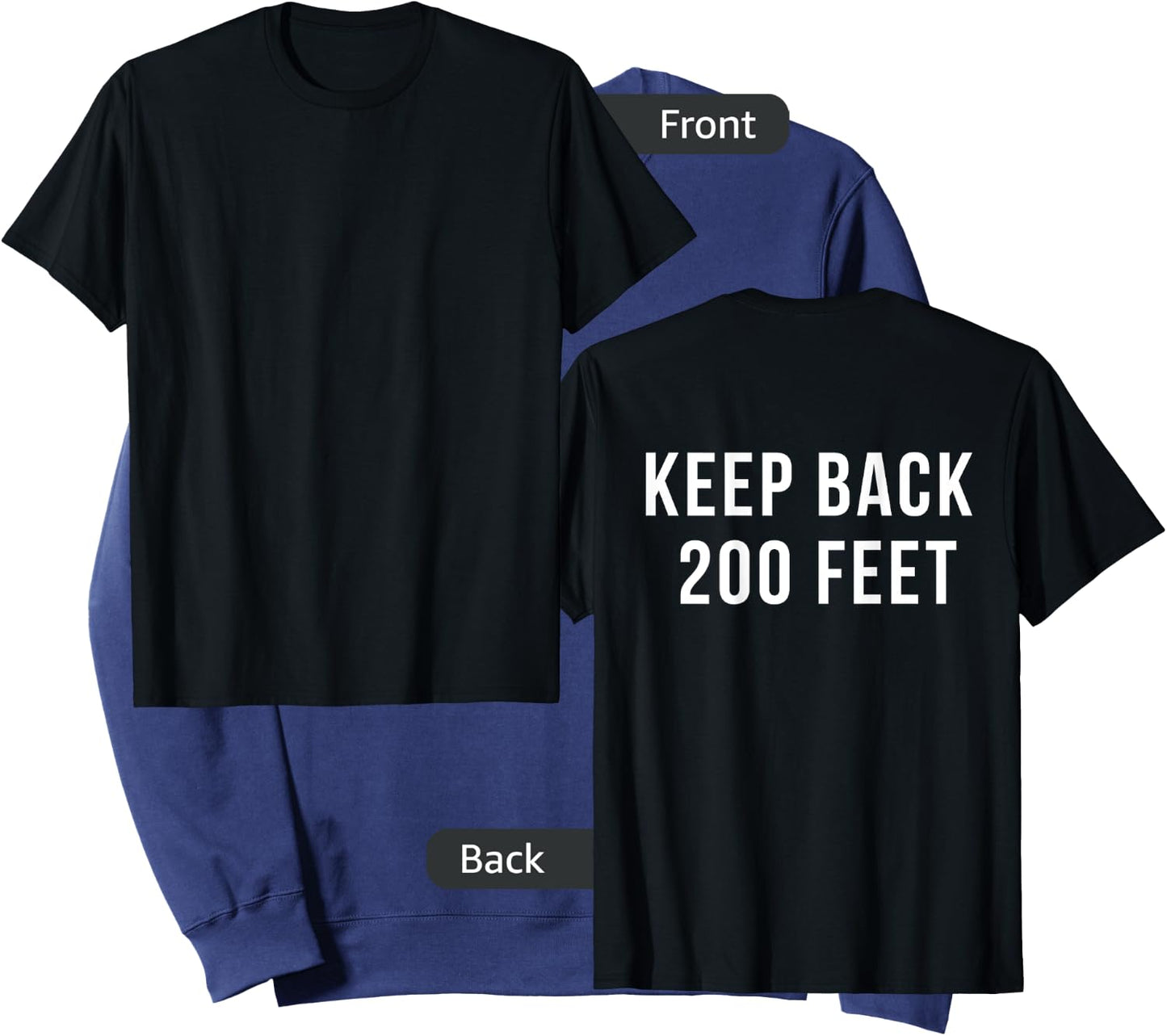 KEEP BACK 200 FEET Shirt Sweatshirt - Sweatshirt | Navy