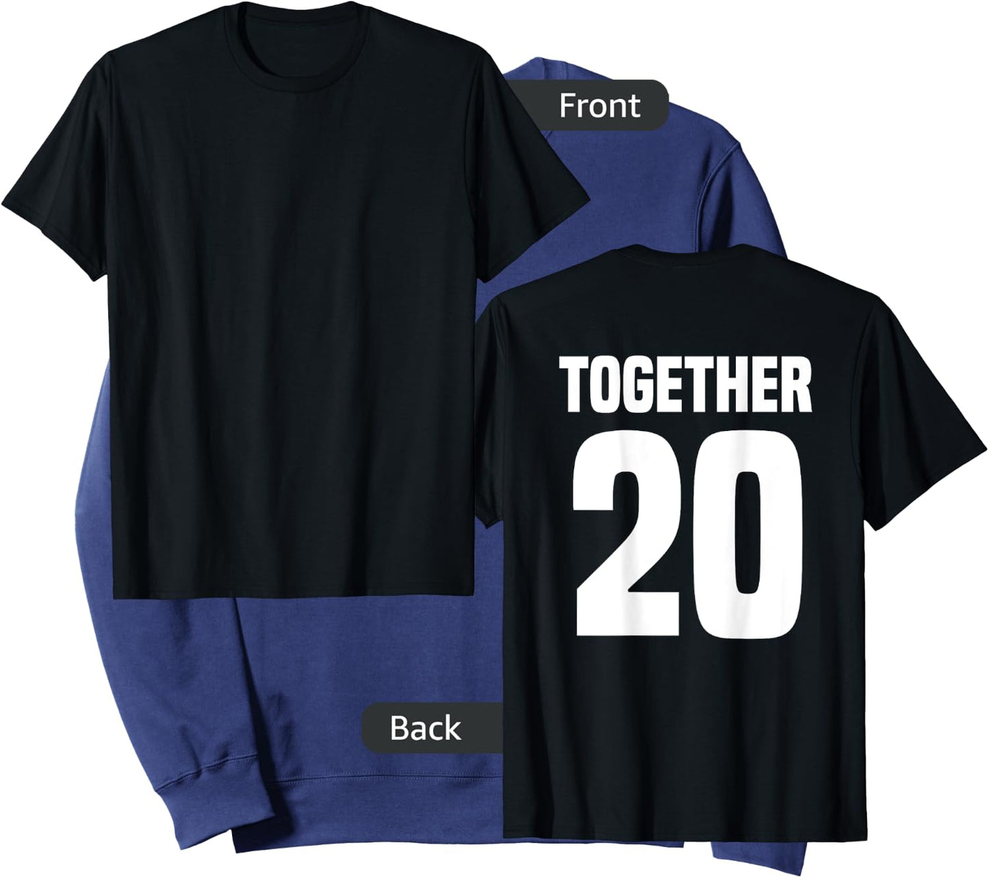 Together Since 20XX Year Couple Matching Anniversary Sweatshirt - Sweatshirt | Navy