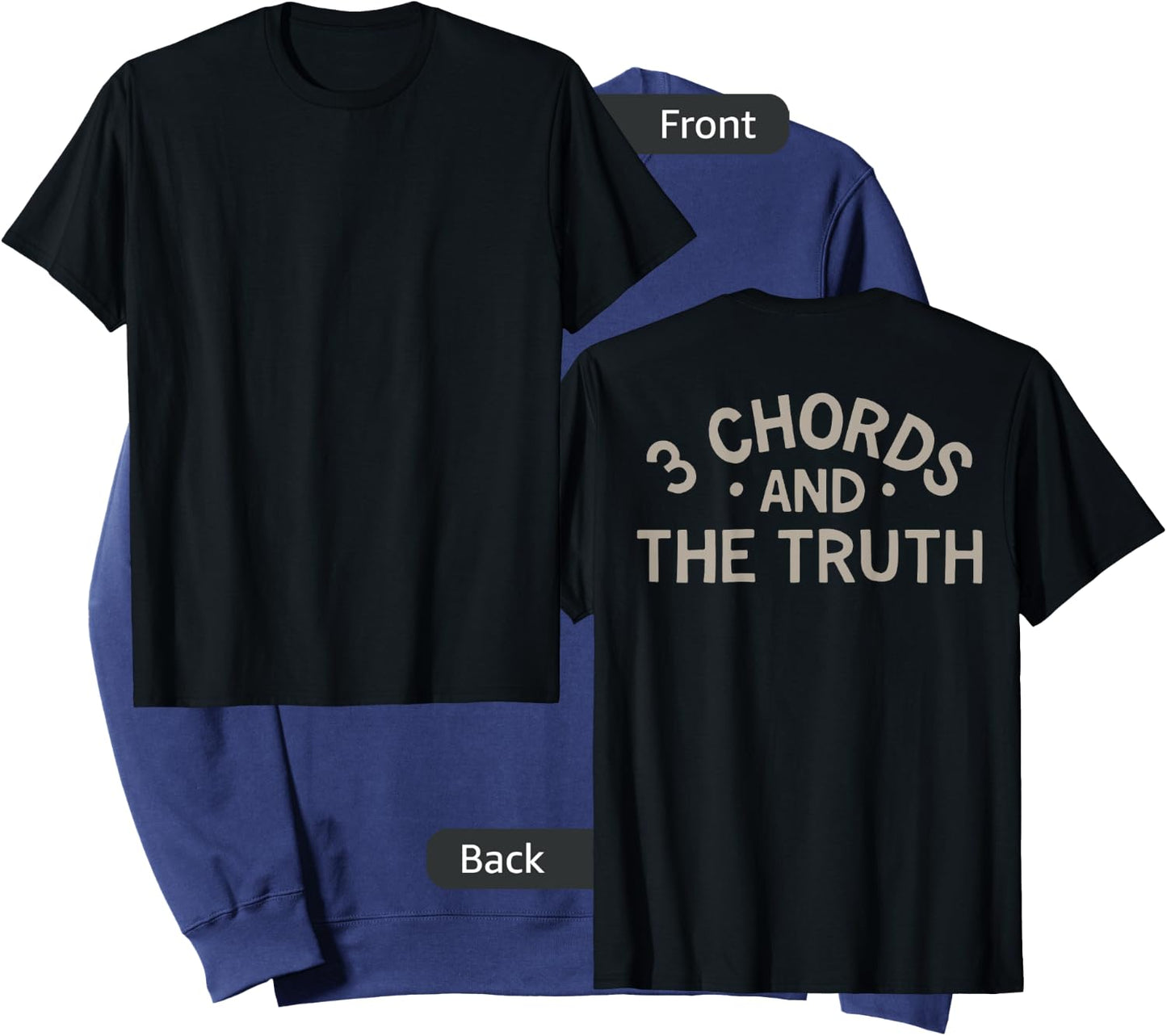 3 Chords And The Truth (on back) Sweatshirt - Sweatshirt | Navy