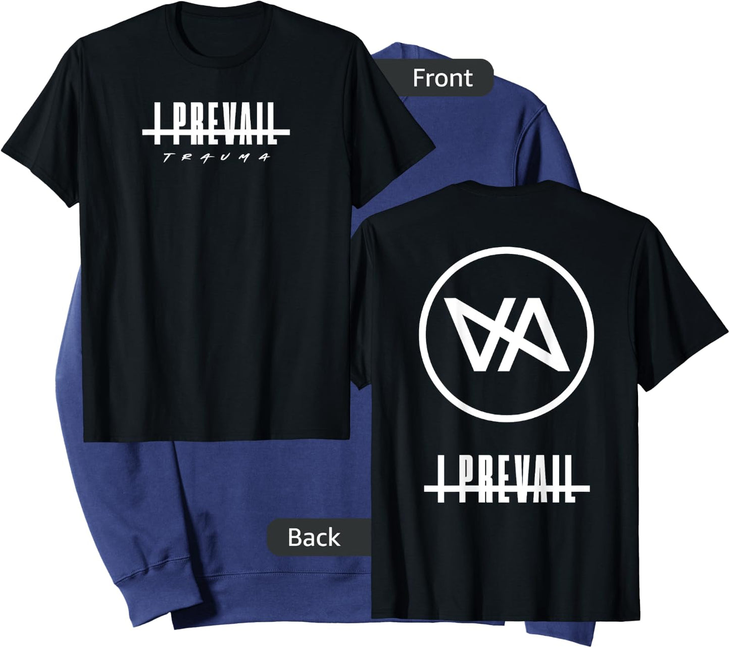 I Prevail Black Adult Men's Diagonal Modern Classic Sweatshirt - Sweatshirt | Navy