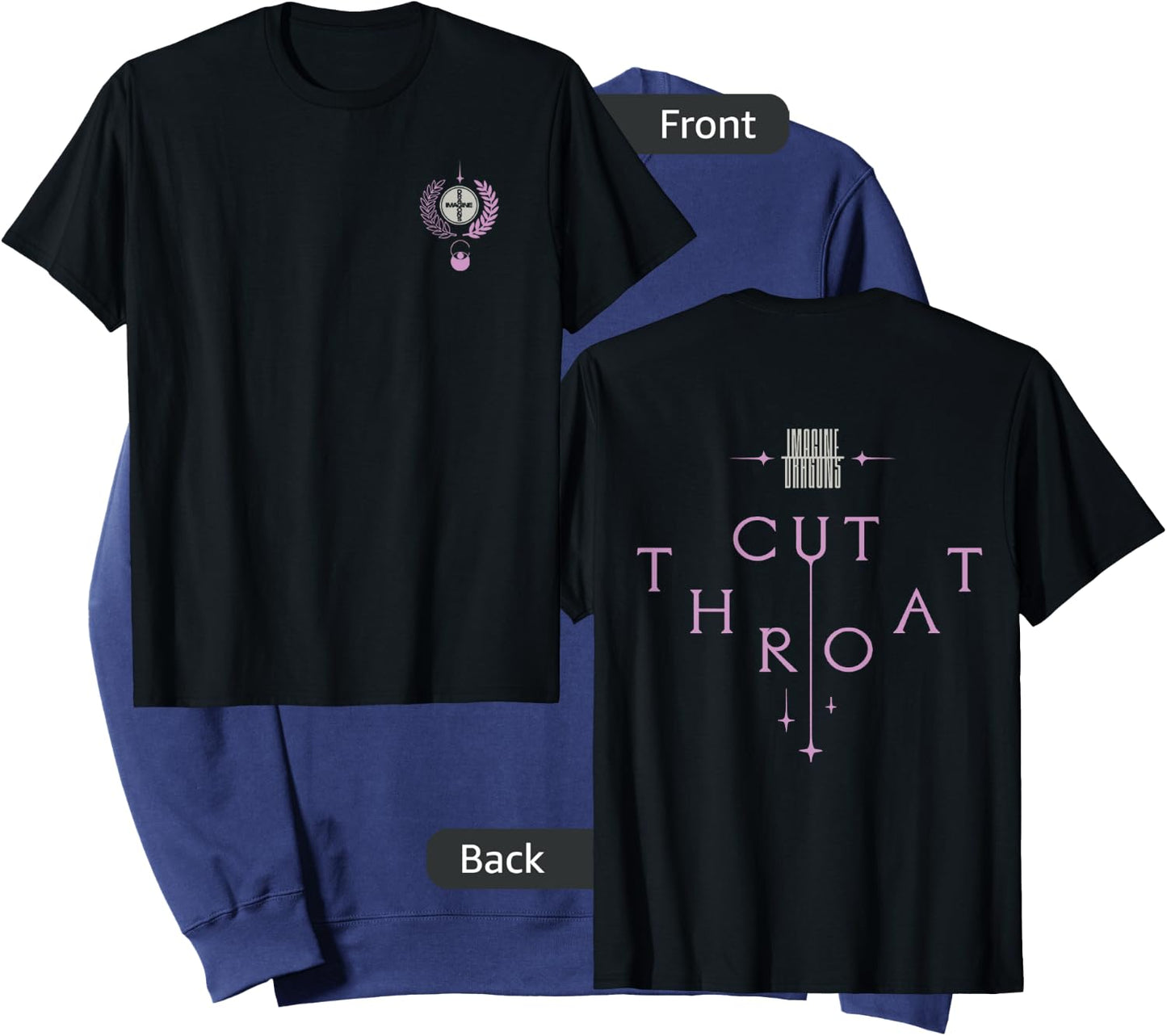 Official Imagine Dragons Emblem & Cutthroat Black Sweatshirt - Sweatshirt | Navy