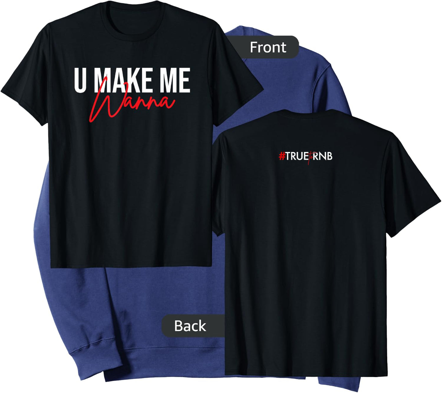 U make me wanna Sweatshirt - Sweatshirt | Navy