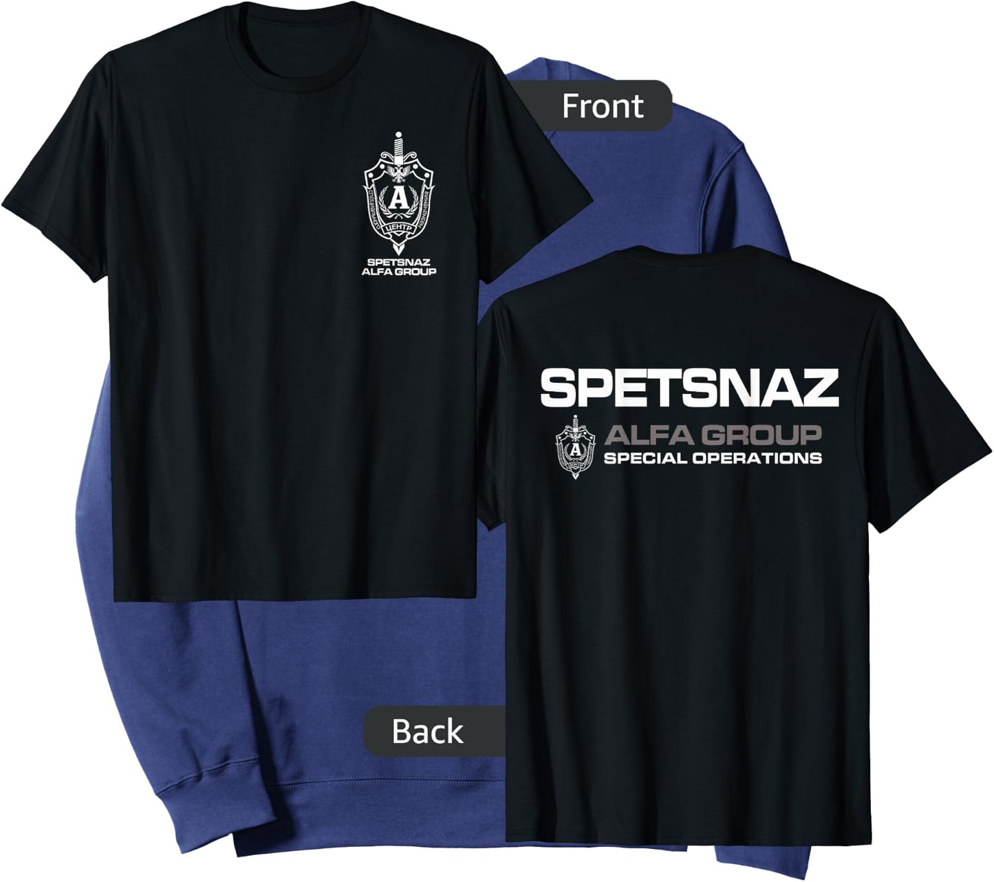 Russian Spetsnaz Alfa Group Special Operations Sweatshirt - Sweatshirt | Navy