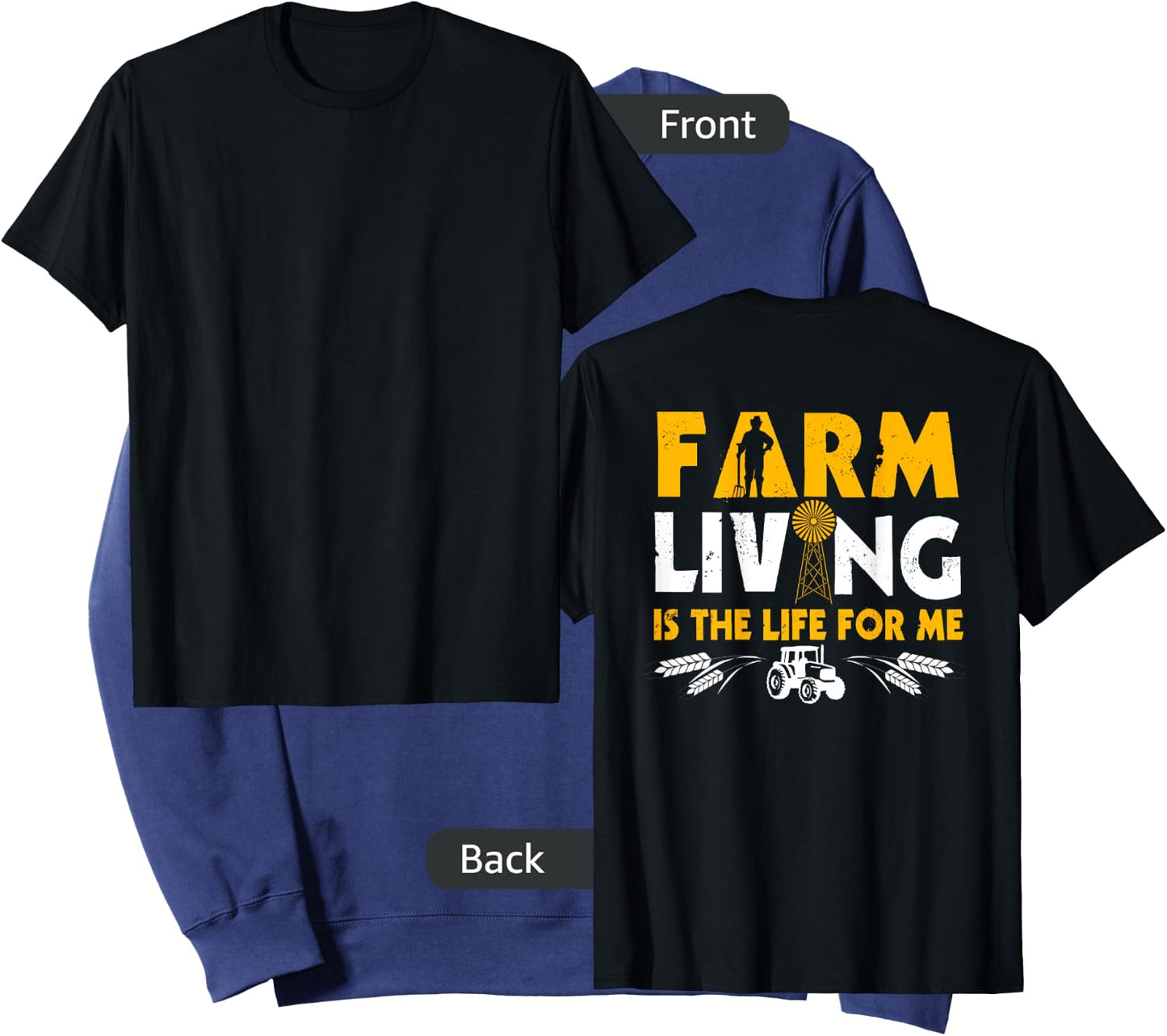 Farmer Design On Back Of Clothing Farming Sweatshirt - Sweatshirt | Navy