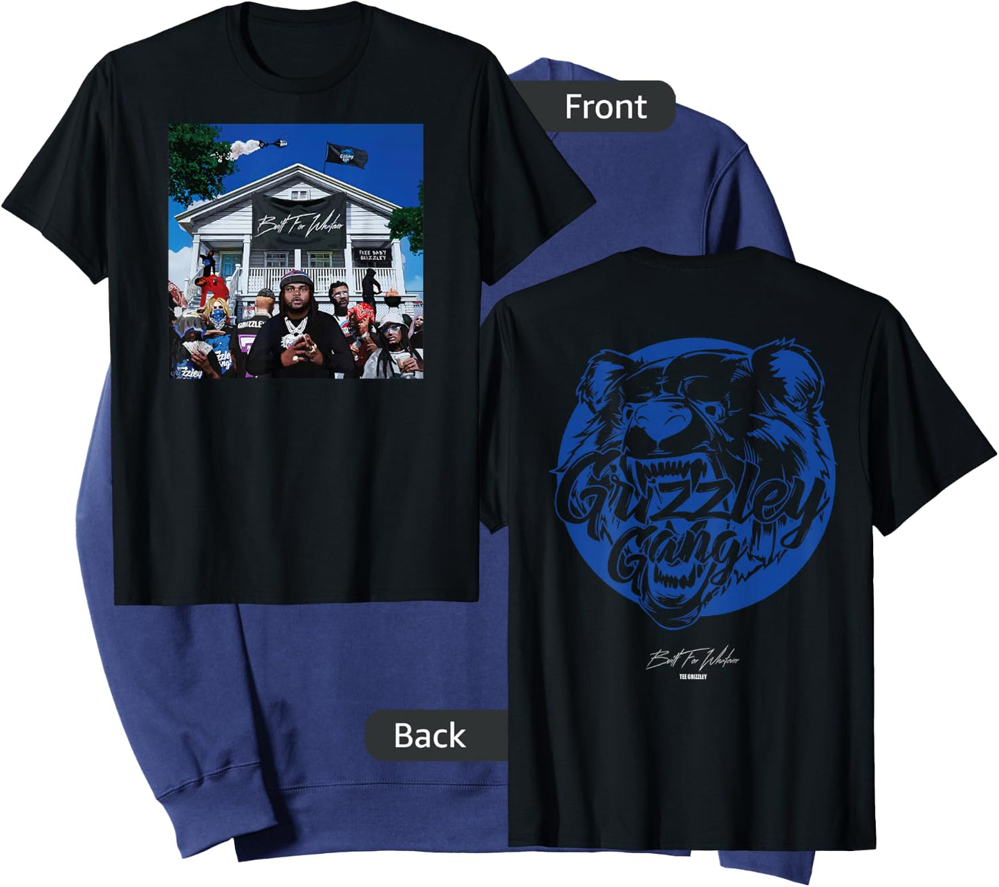 Grizzley Built for Whatever World Sweatshirt - Sweatshirt | Navy