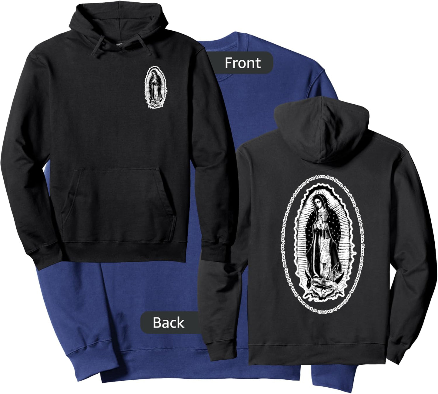 Hail Mary, Virgen de Guadalupe Sweatshirt - Sweatshirt | Navy