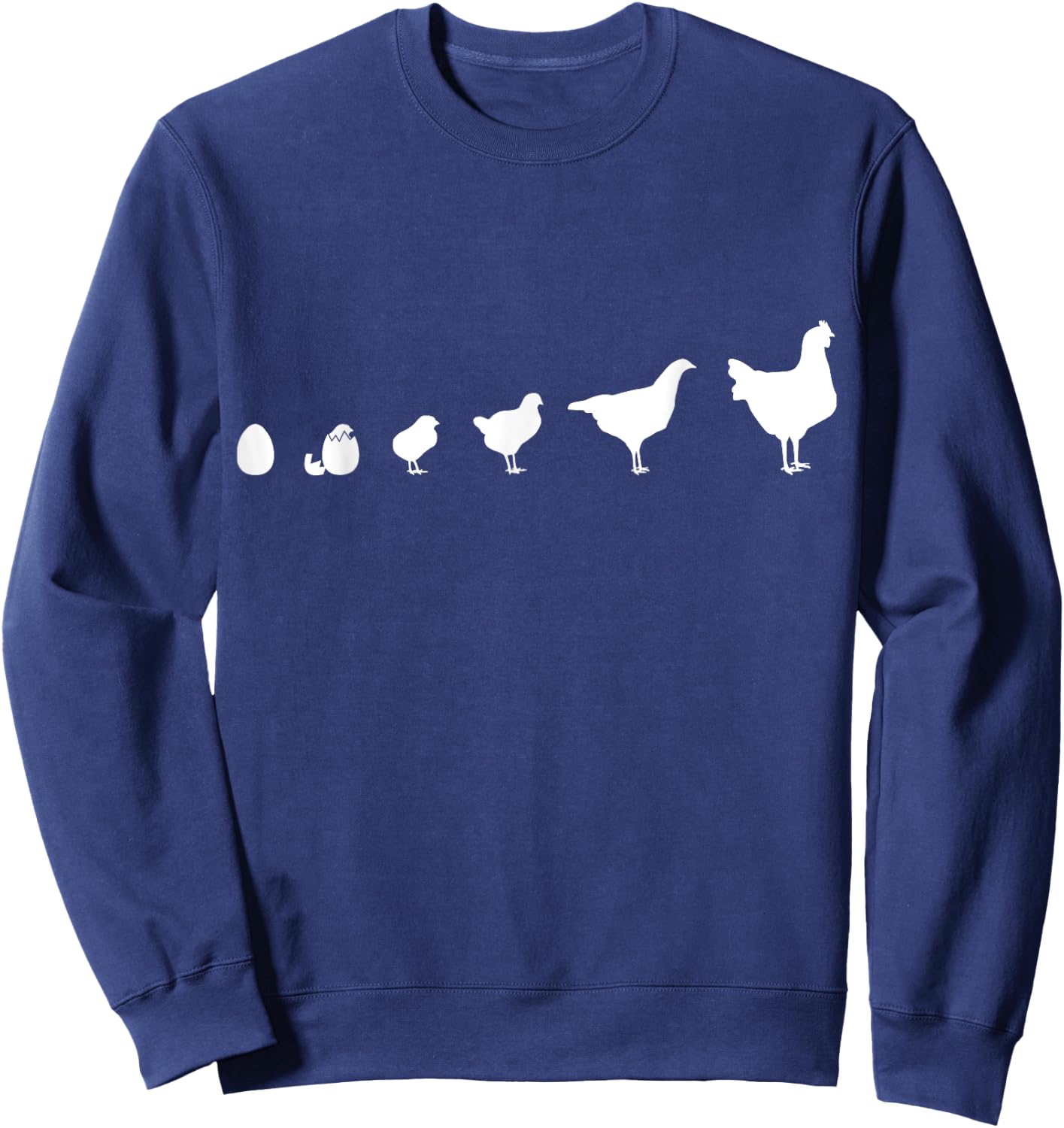Chickens in a row Sweatshirt - Sweatshirt | Navy