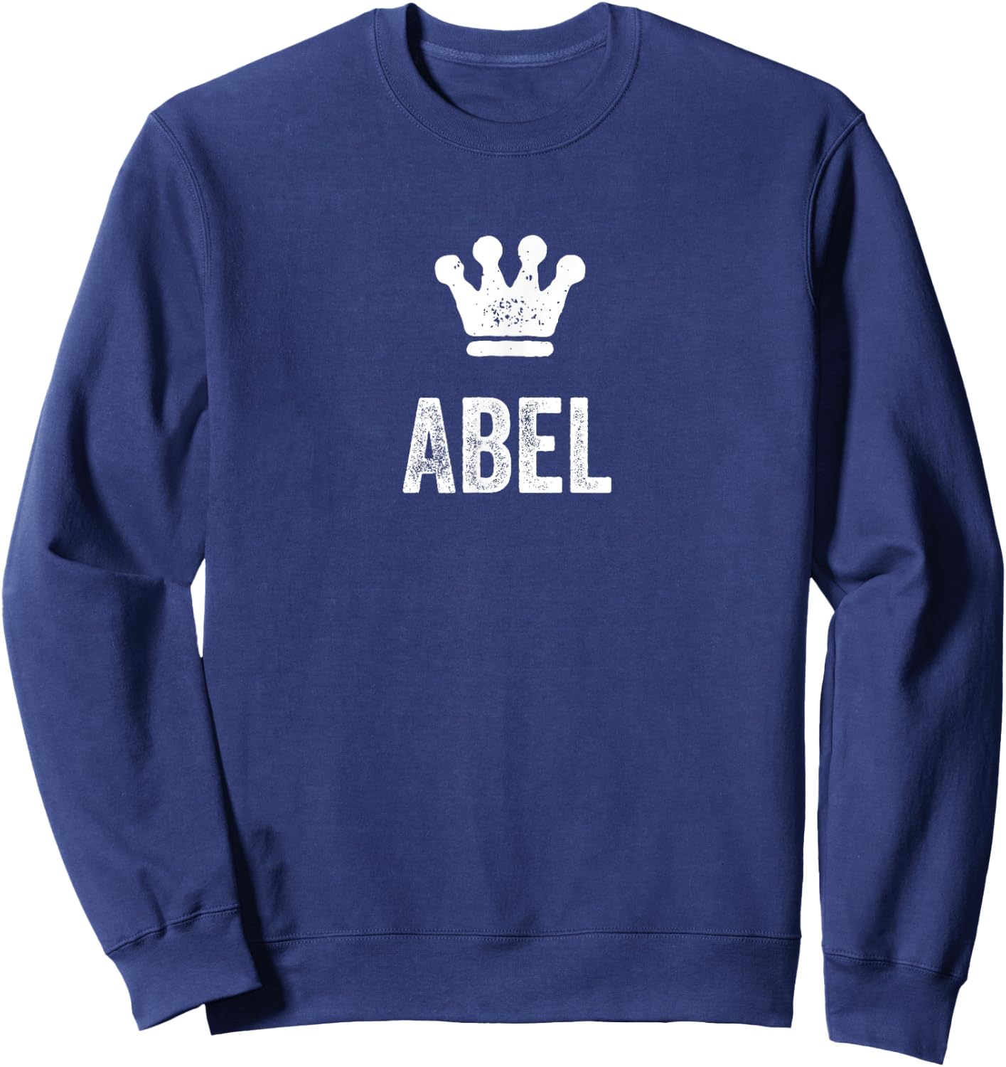 Abel the King / Crown & Name Design Called Abel Sweatshirt - Sweatshirt | Navy