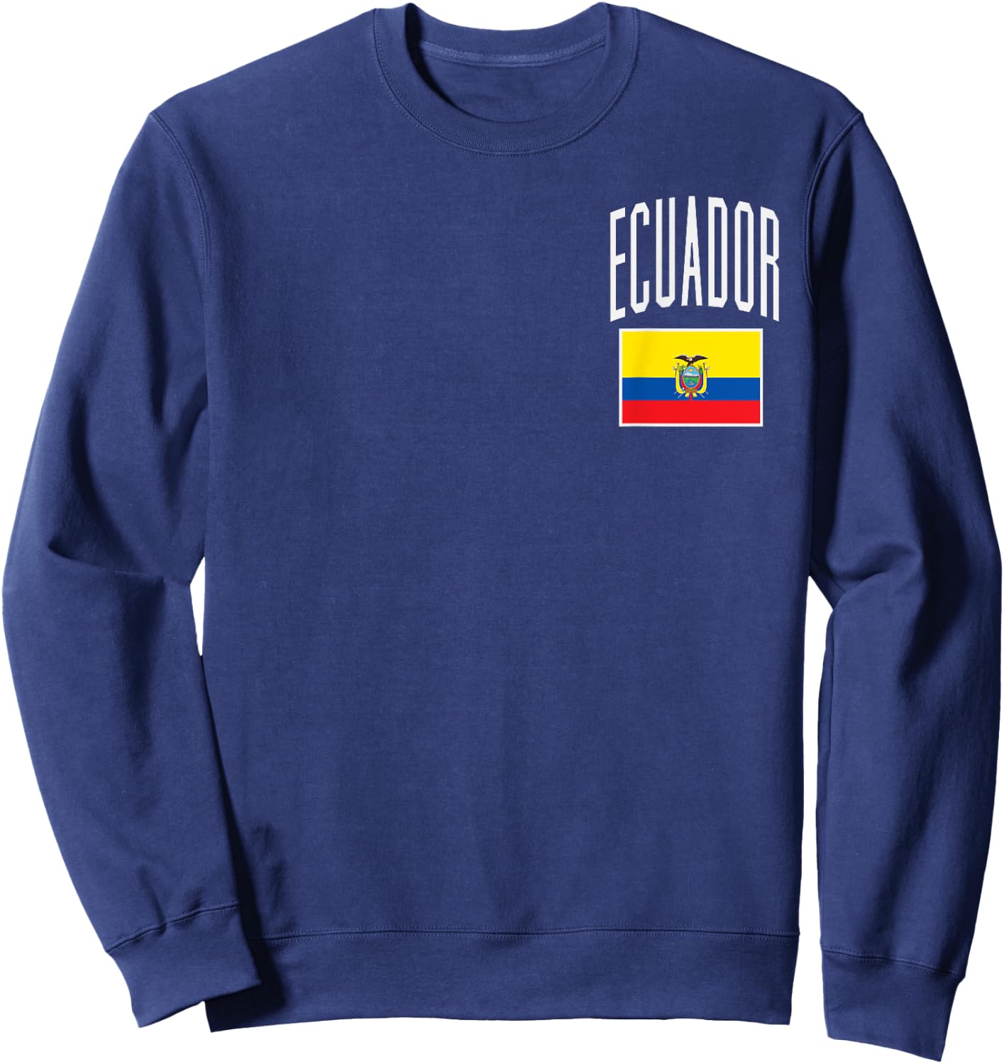 Ecuador Flag Ecuadorian Football Soccer Fan Men Women Kids Sweatshirt - Sweatshirt | Navy