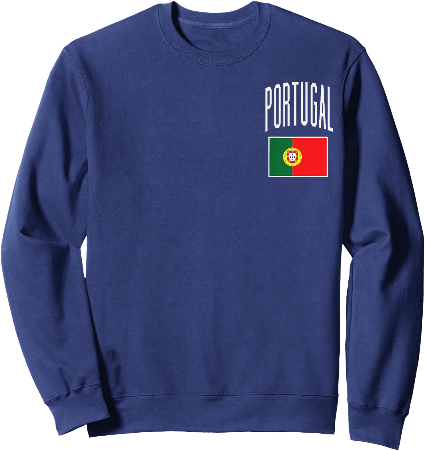 Portugal Flag Portuguese Football Soccer Fan Men Women Kids Sweatshirt - Sweatshirt | Navy