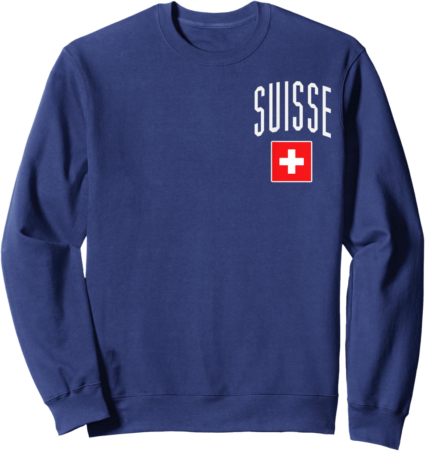 Switzerland Flag Suisse Football Soccer Fan Men Women Kids Sweatshirt - Sweatshirt | Navy