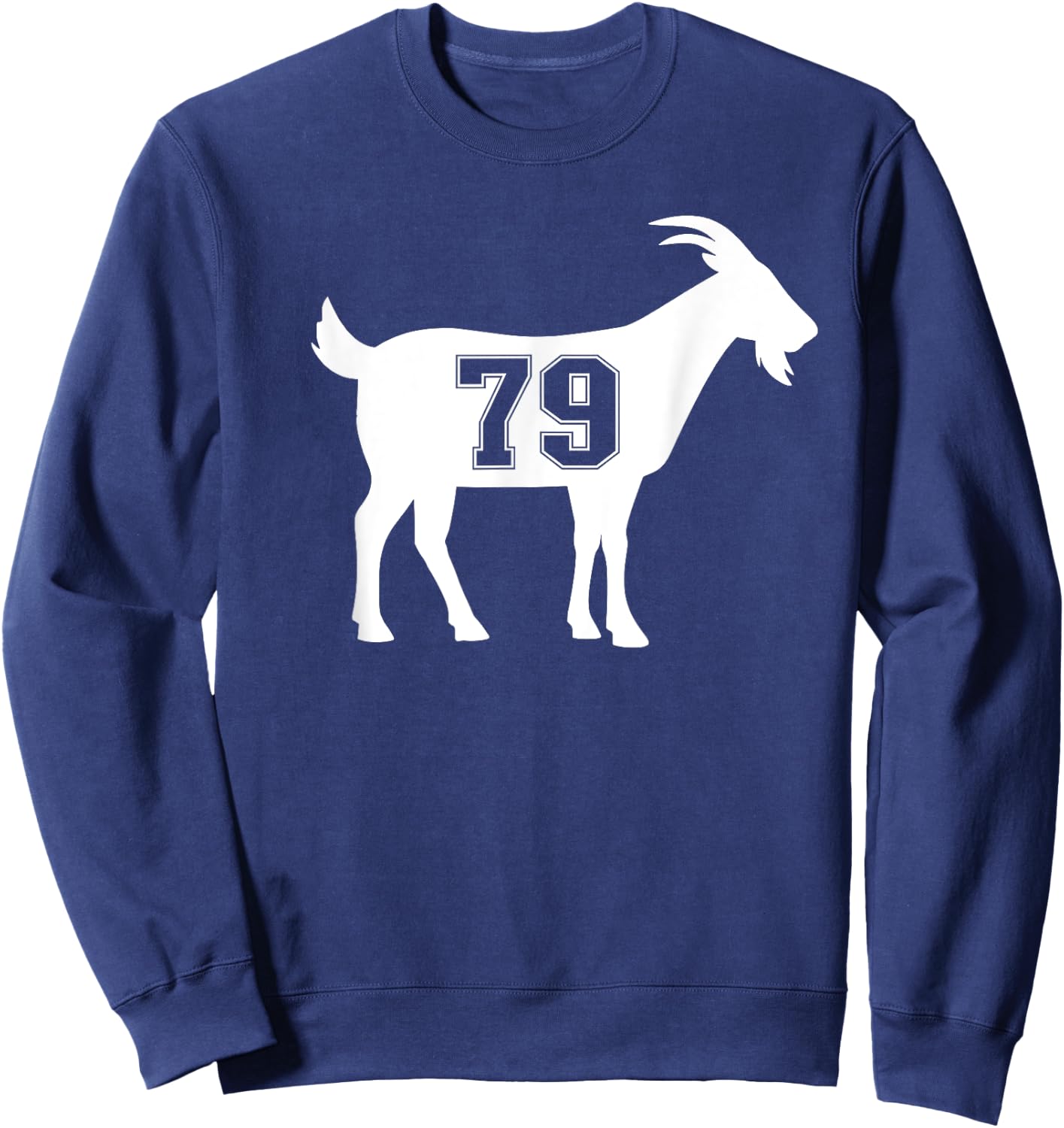 Chèvre 79 G.O.A.T. Numéro soixante-dix neuf chèvre Sweatshirt - Sweatshirt | Navy