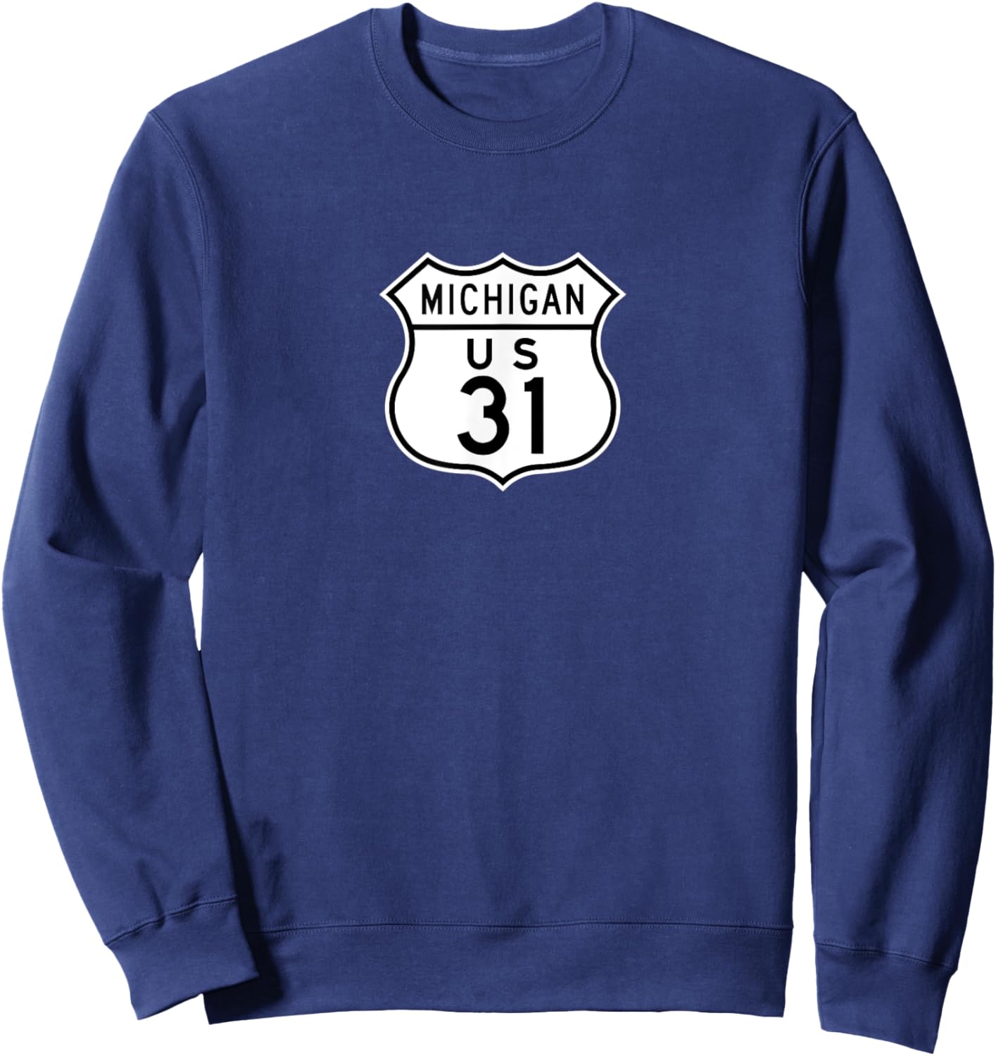 West Michigan Highway Sweatshirt - Sweatshirt | Navy