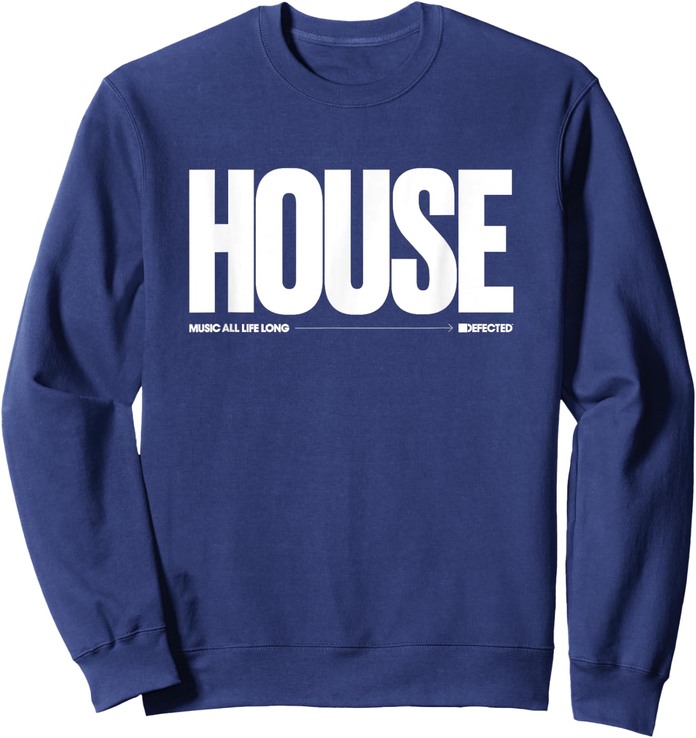 Defective House Statement Sweatshirt - Sweatshirt | Navy
