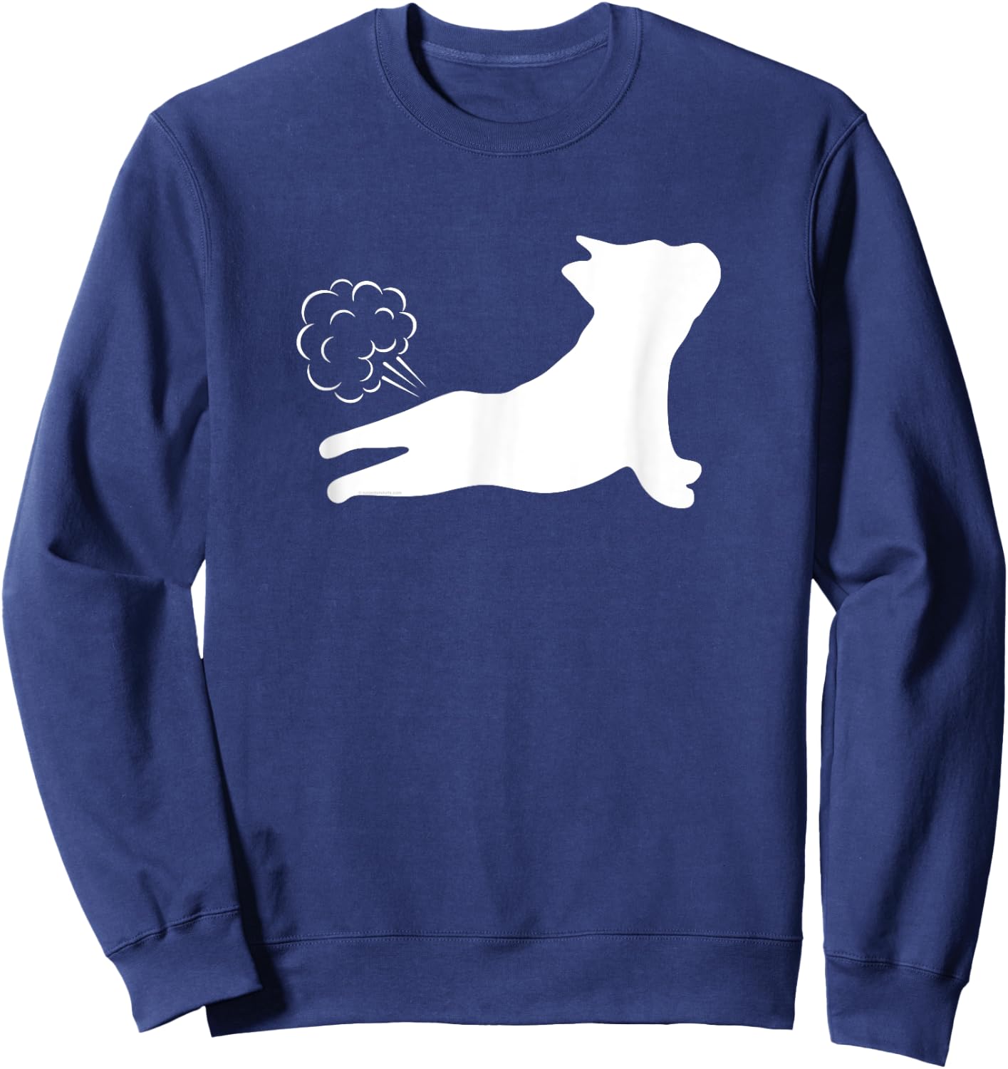 Funny Farting French Bulldog Frenchie Pet Owner Dog Lover Women Sweatshirt - Sweatshirt | Navy