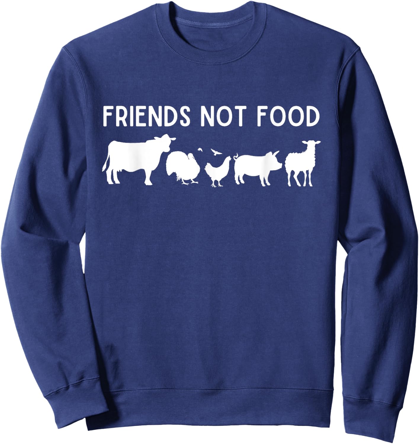 Friends Not Food Sweatshirt - Sweatshirt | Navy