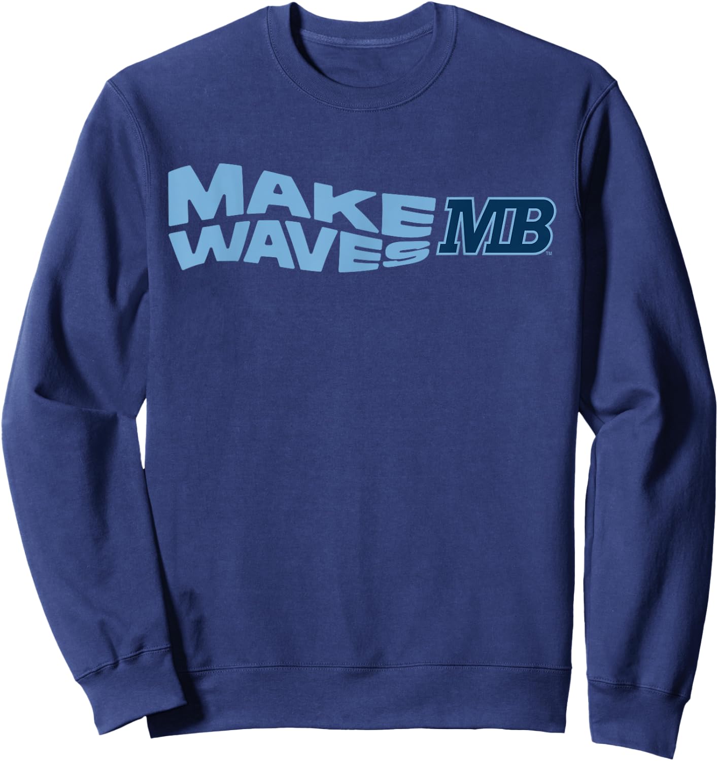 Cal State Monterey Bay Make Waves Logo Sweatshirt - Sweatshirt | Navy