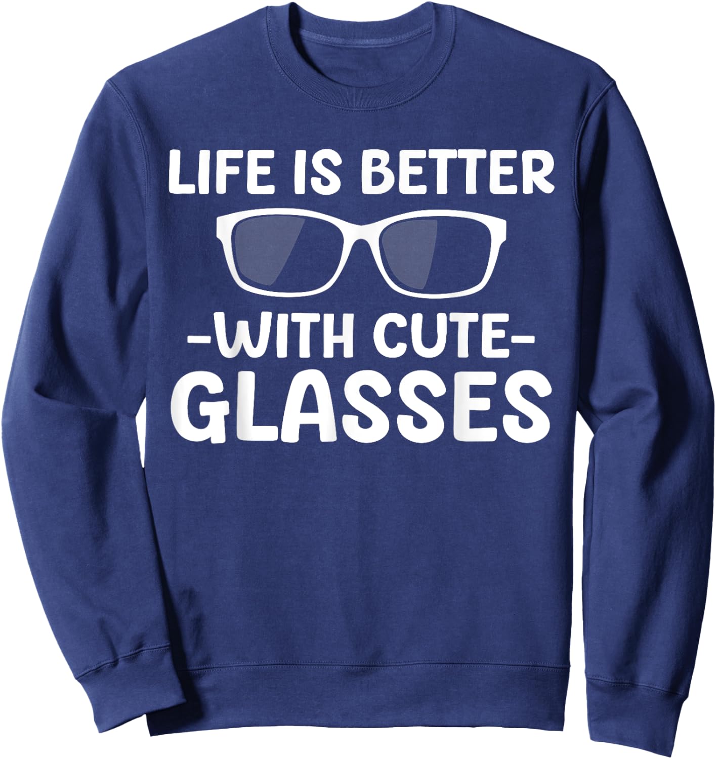 Cute Optician Art Women Optometrist Eyewear Optician Sweatshirt - Sweatshirt | Navy