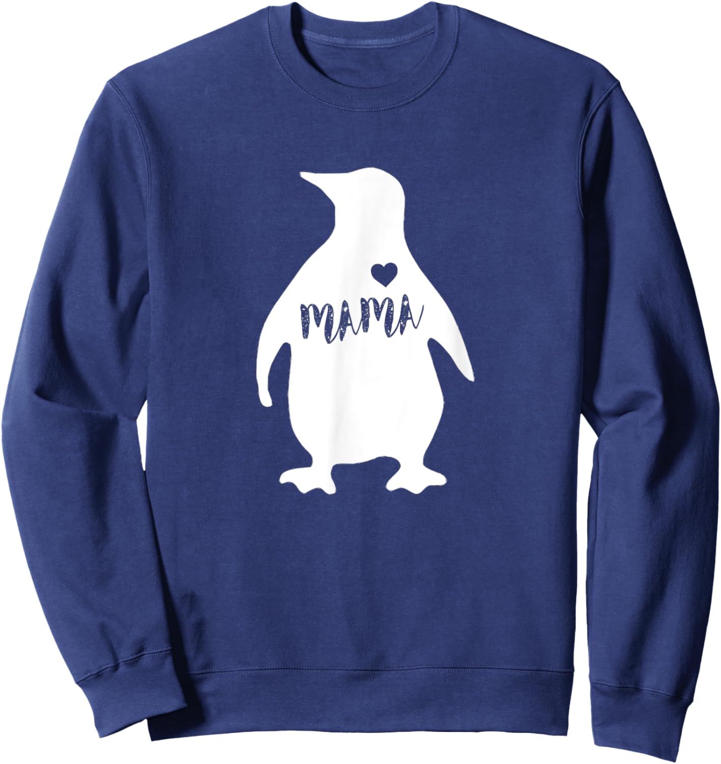 Mama Penguin Shirt - Cute Mothers Day Gift Mom Sweatshirt - Sweatshirt | Navy