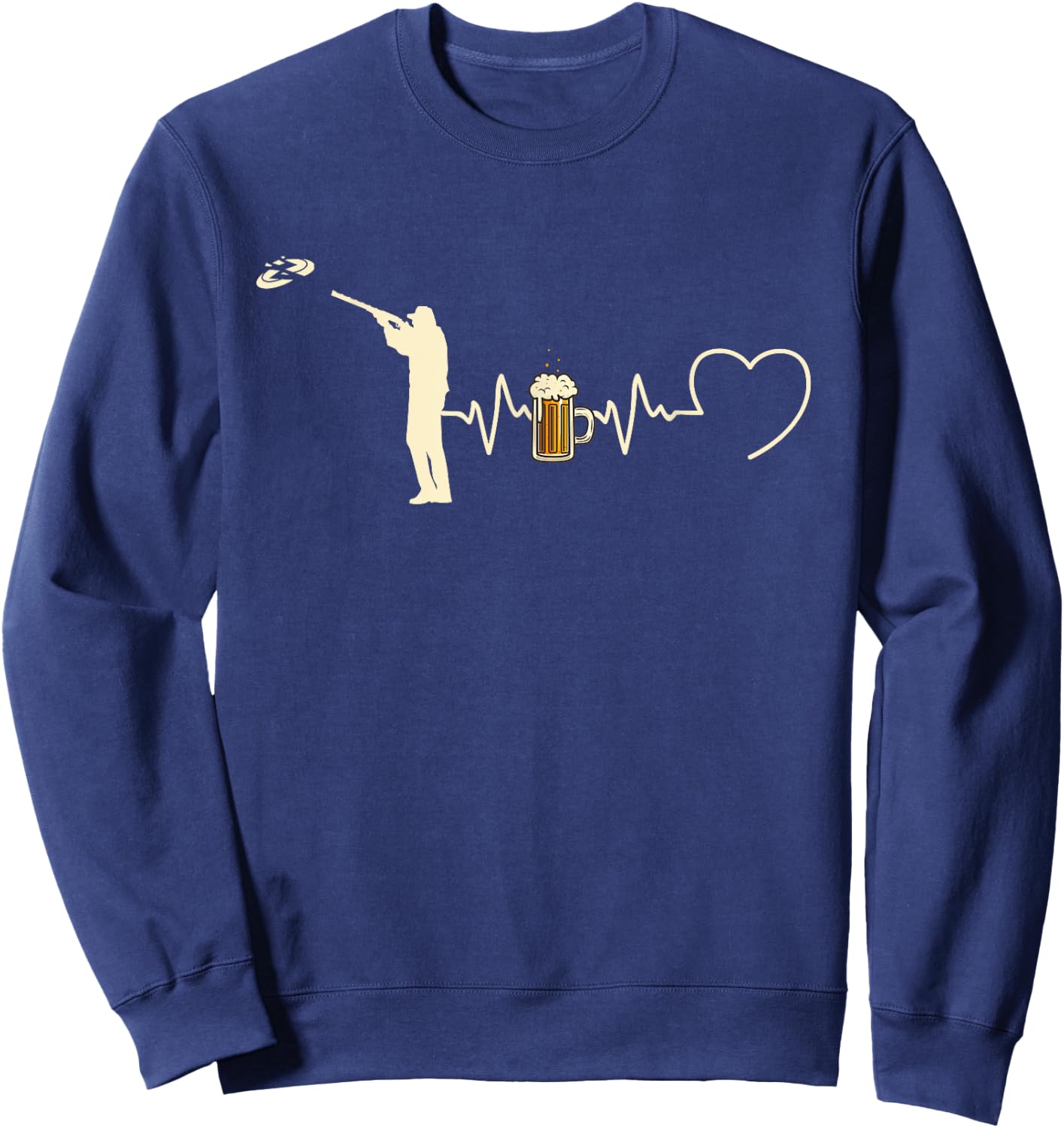 Ball Trap Beer Man Funny Gift , Black, S Sweatshirt - Sweatshirt | Navy