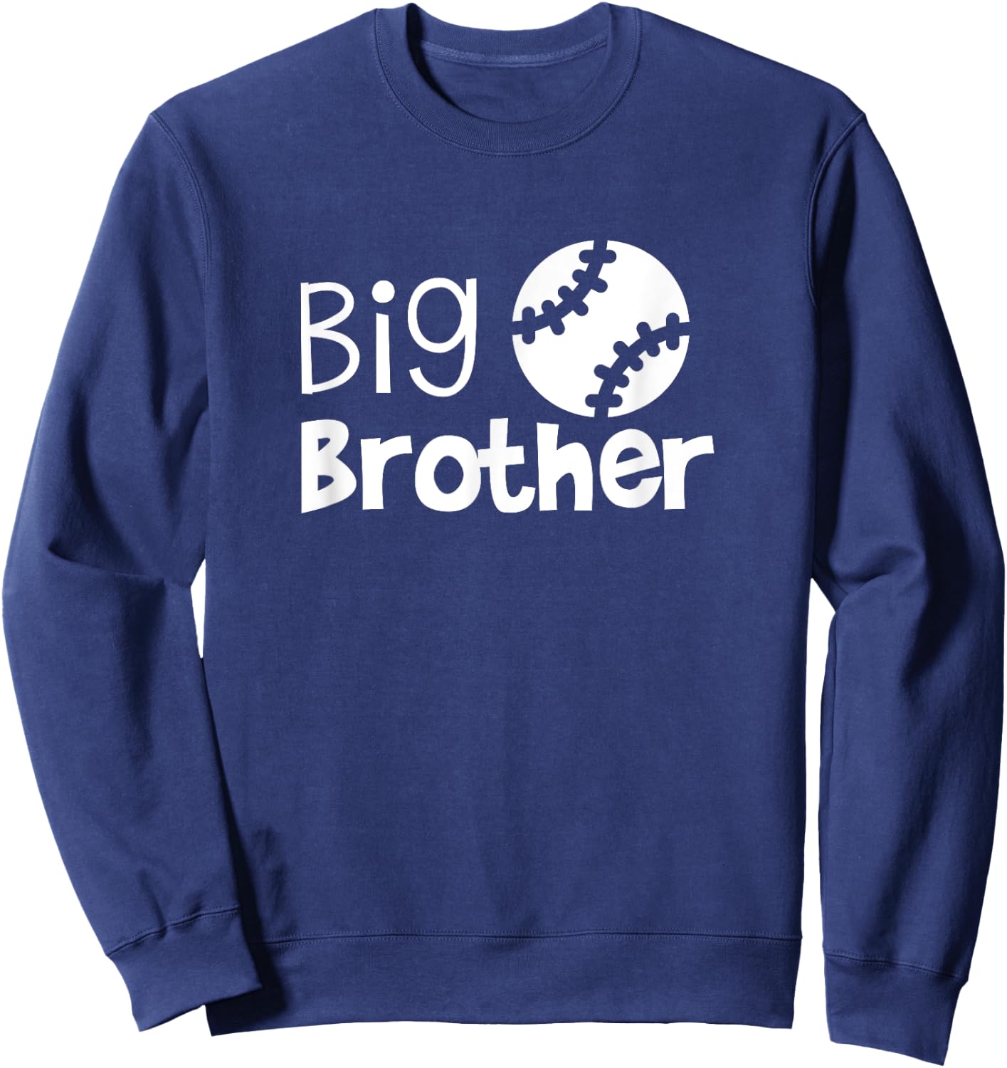 Big Brother Shirt - Baseball for Big Brother Toddler Sweatshirt - Sweatshirt | Navy