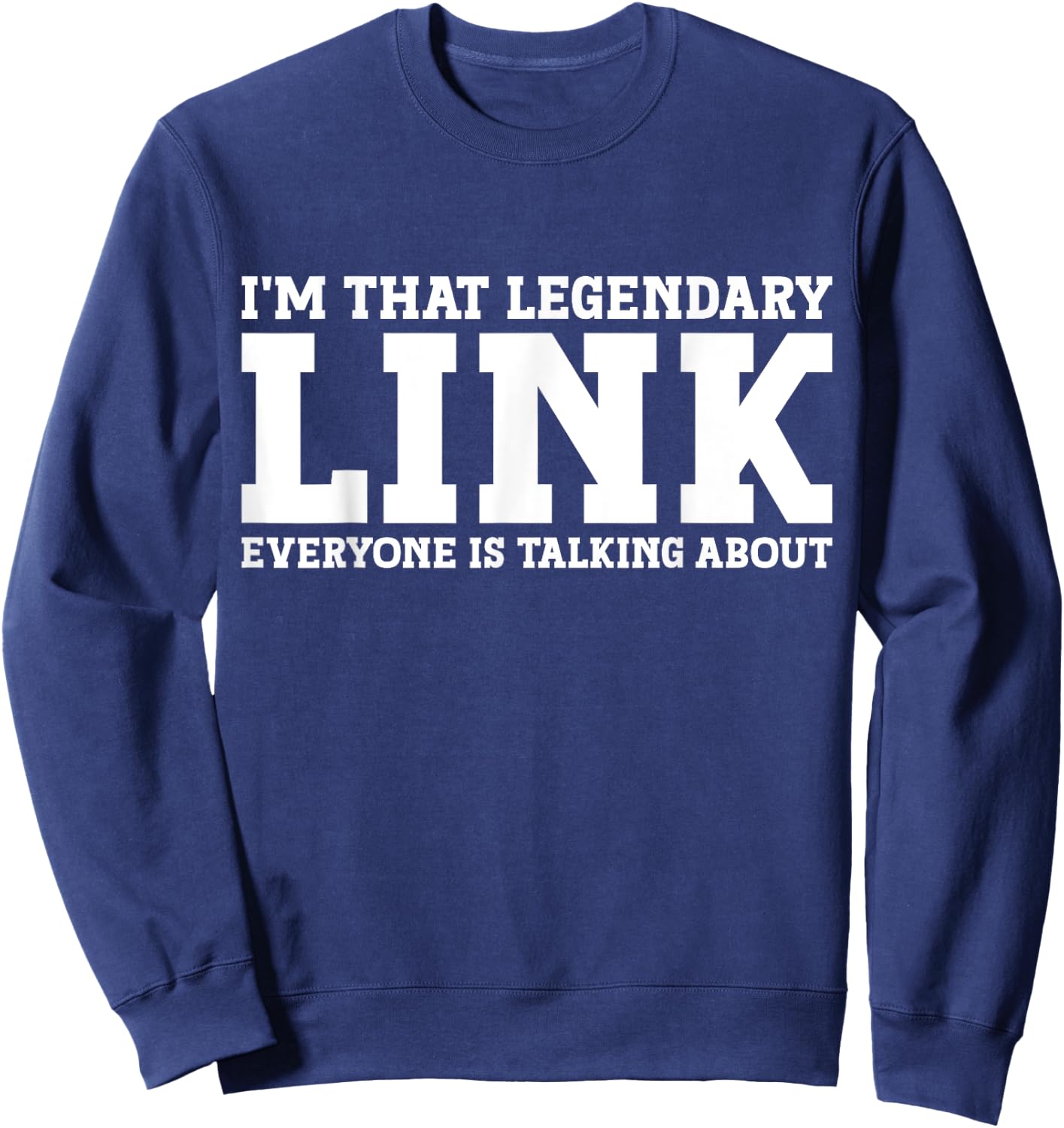 Link Surname Funny Team Family Last Name Link Sweatshirt - Sweatshirt | Navy