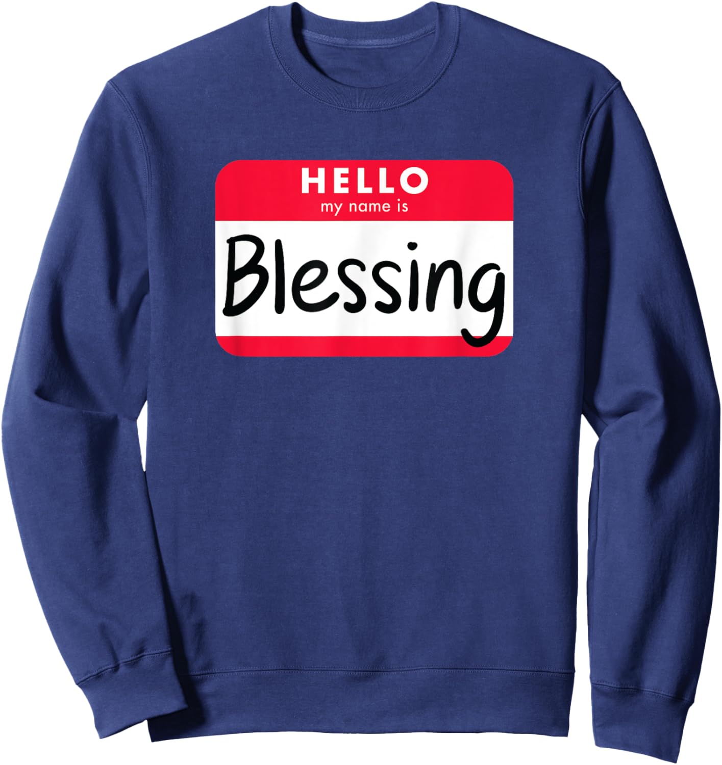 Halloween Costume Shirt - Blessing in Disguise Sweatshirt - Sweatshirt | Navy