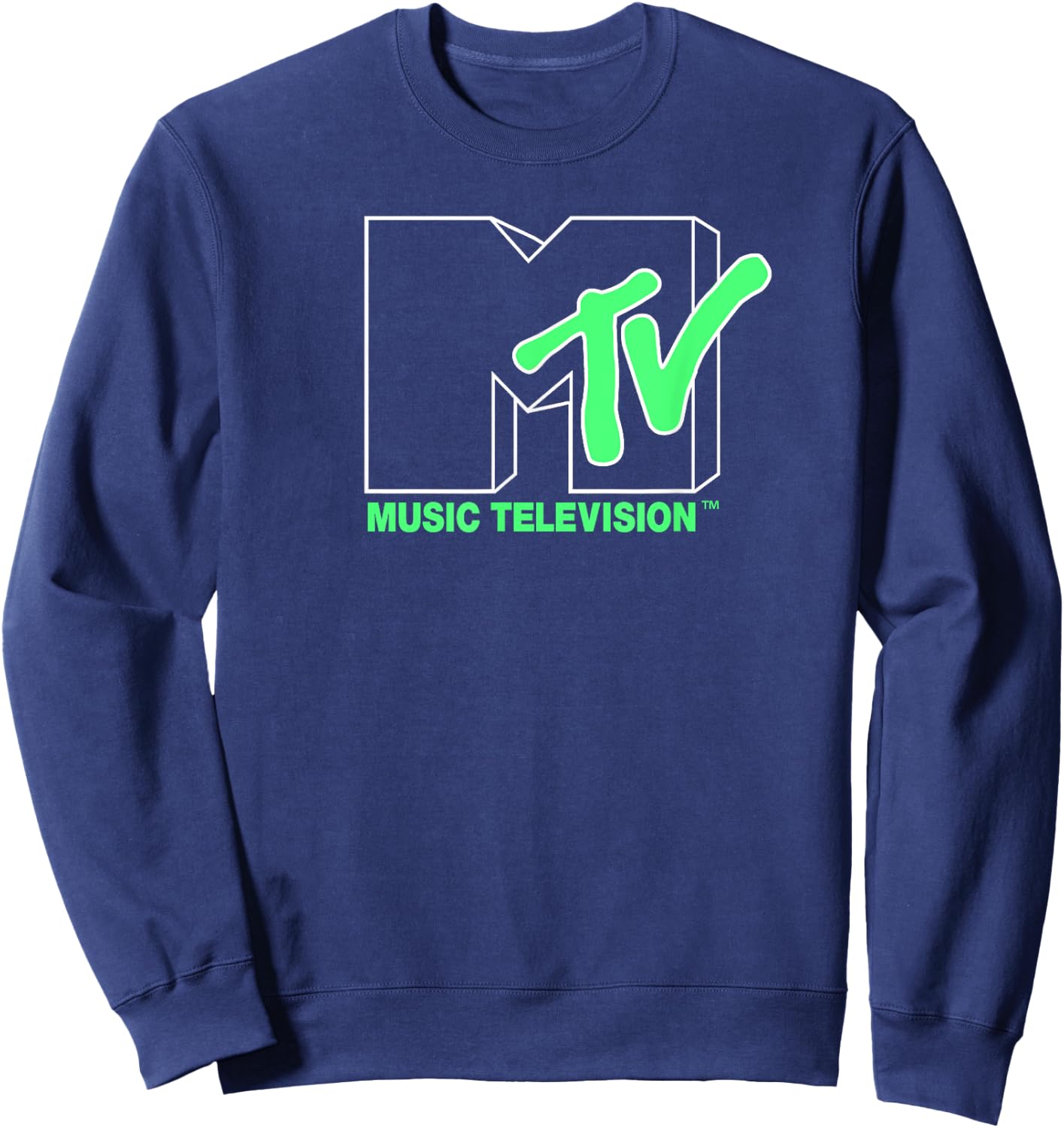 MTV Space Walk Front Back Logo , black Sweatshirt - Sweatshirt | Navy