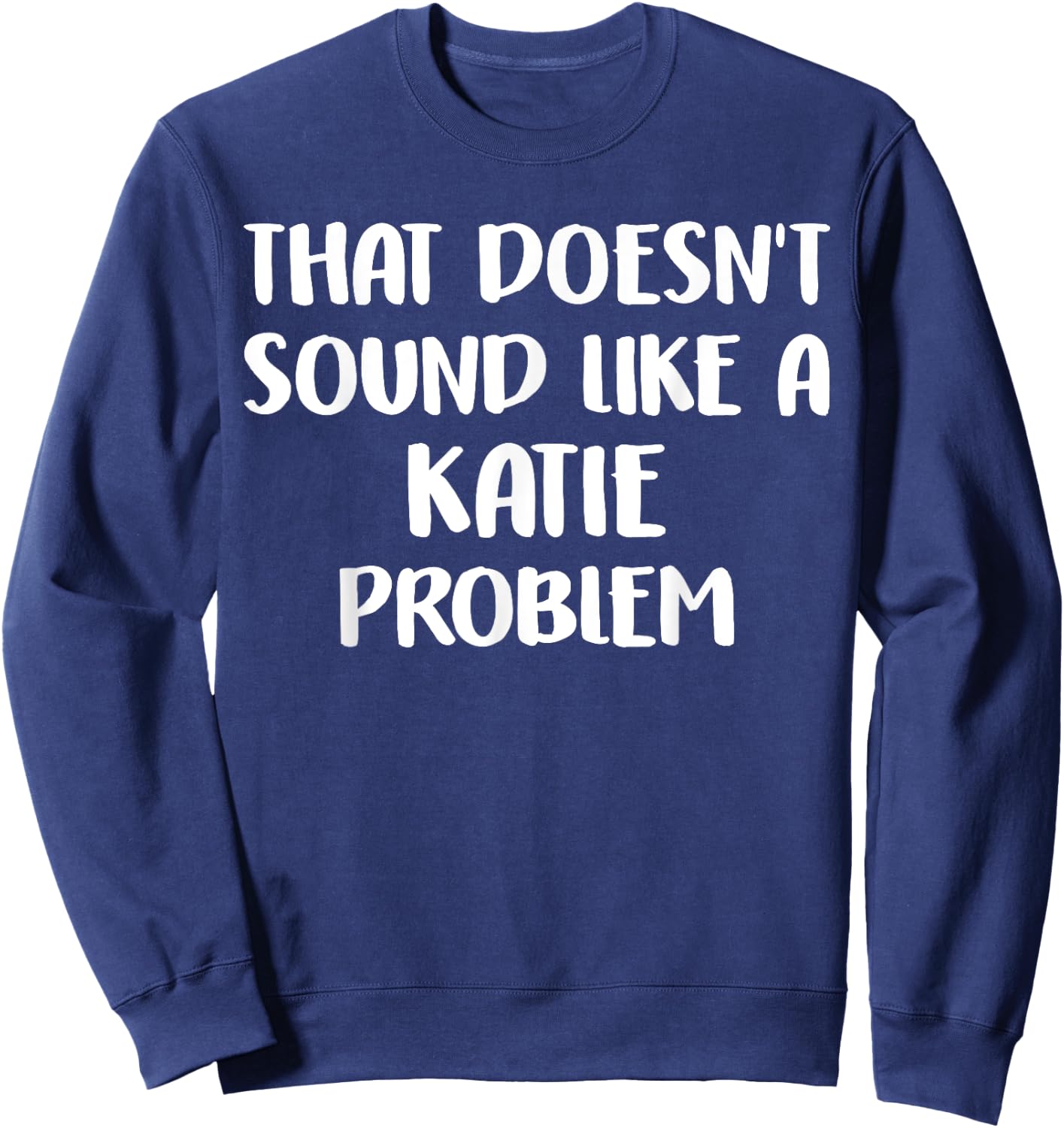 KATIE Personalized Cute Flower Girls KATIE Name Sweatshirt - Sweatshirt | Navy