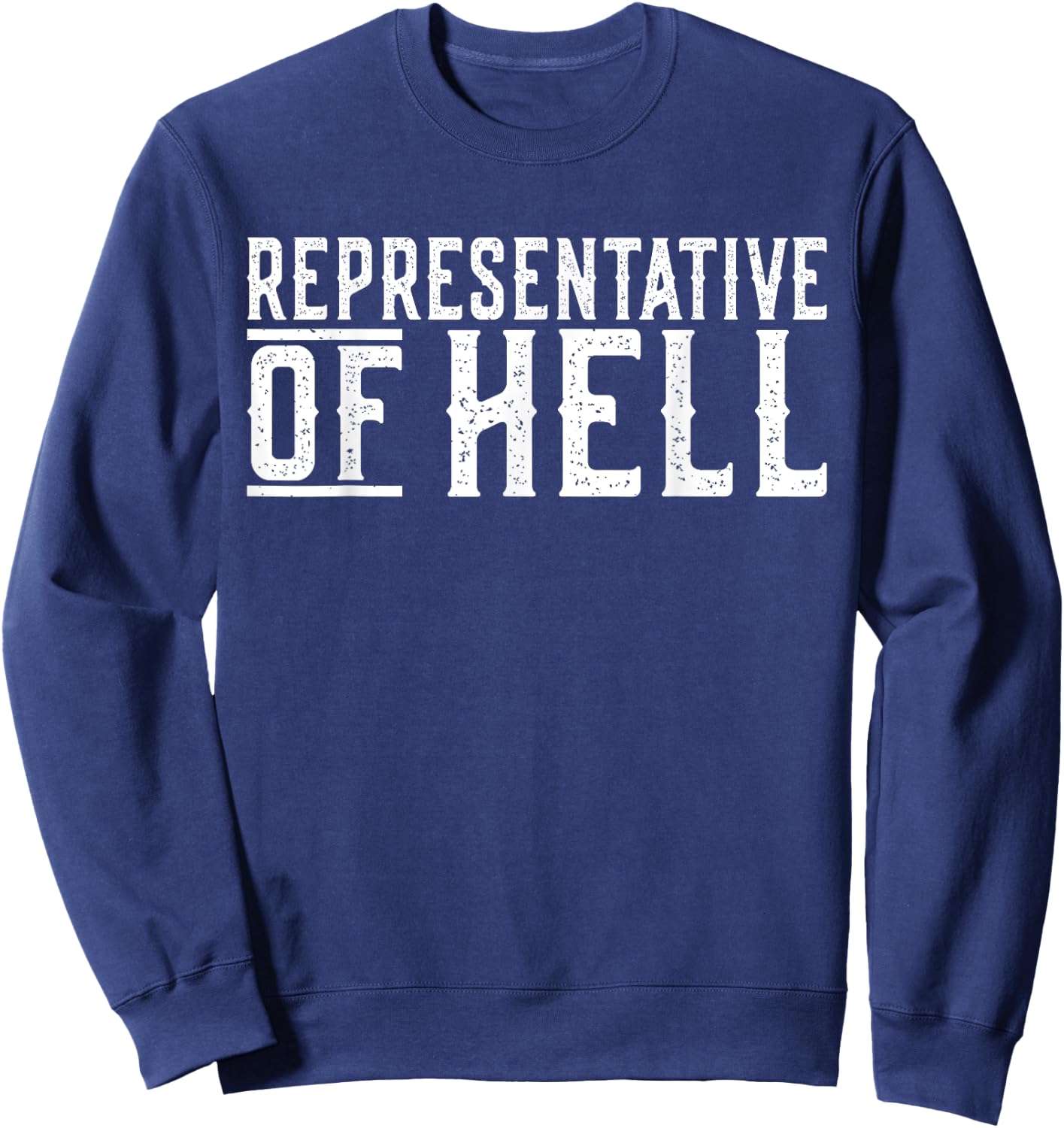 Funny Antichrist Satanism Satanic Occult Satan Goat Atheist Sweatshirt - Sweatshirt | Navy