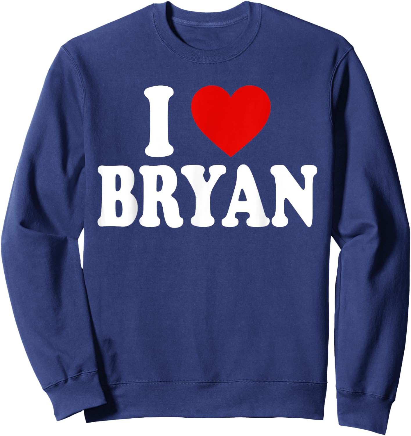 I Heart Love Bryan Sweatshirt - Sweatshirt | Navy