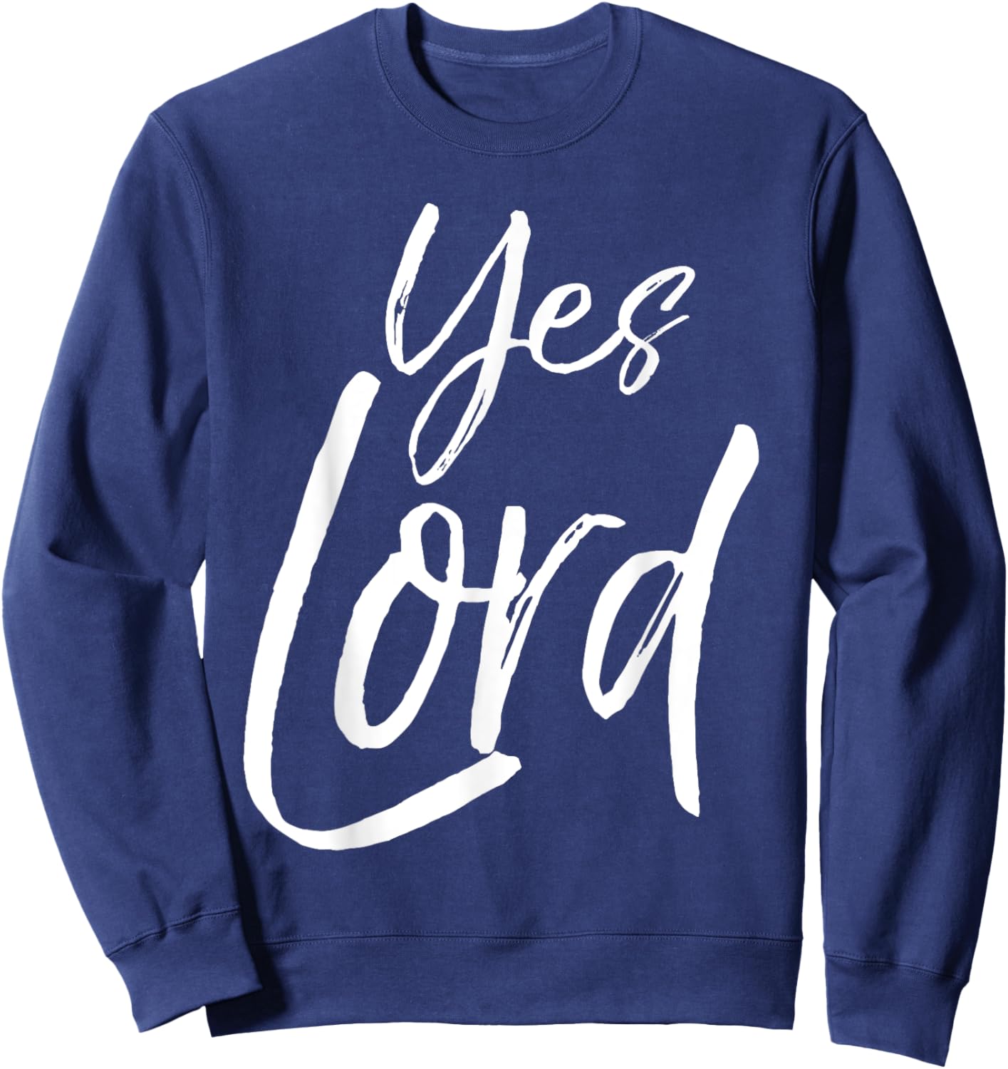 Yes Lord Shirt Vintage Amen Bold Cool Christian Sweatshirt - Sweatshirt | Navy