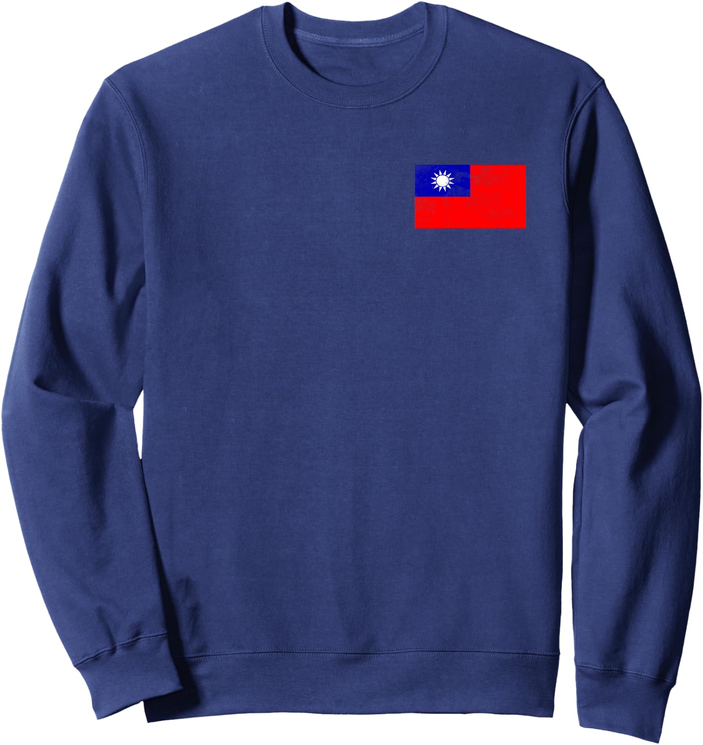 Taiwan Flag Pattern Women Kids Sweatshirt - Sweatshirt | Navy
