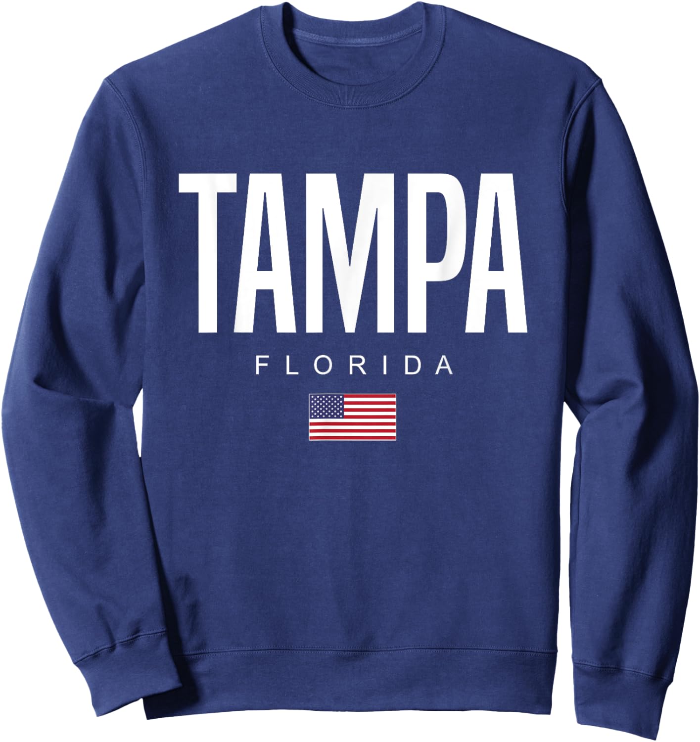Tampa Florida FL Sweatshirt - Sweatshirt | Navy