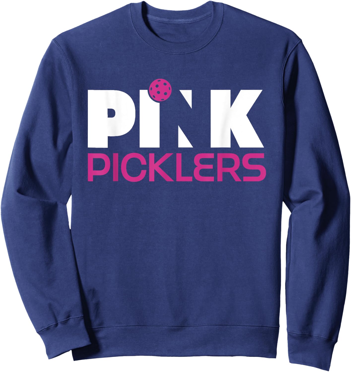 Pink Picklers Pickleball Breast Cancer Awareness Sweatshirt - Sweatshirt | Navy