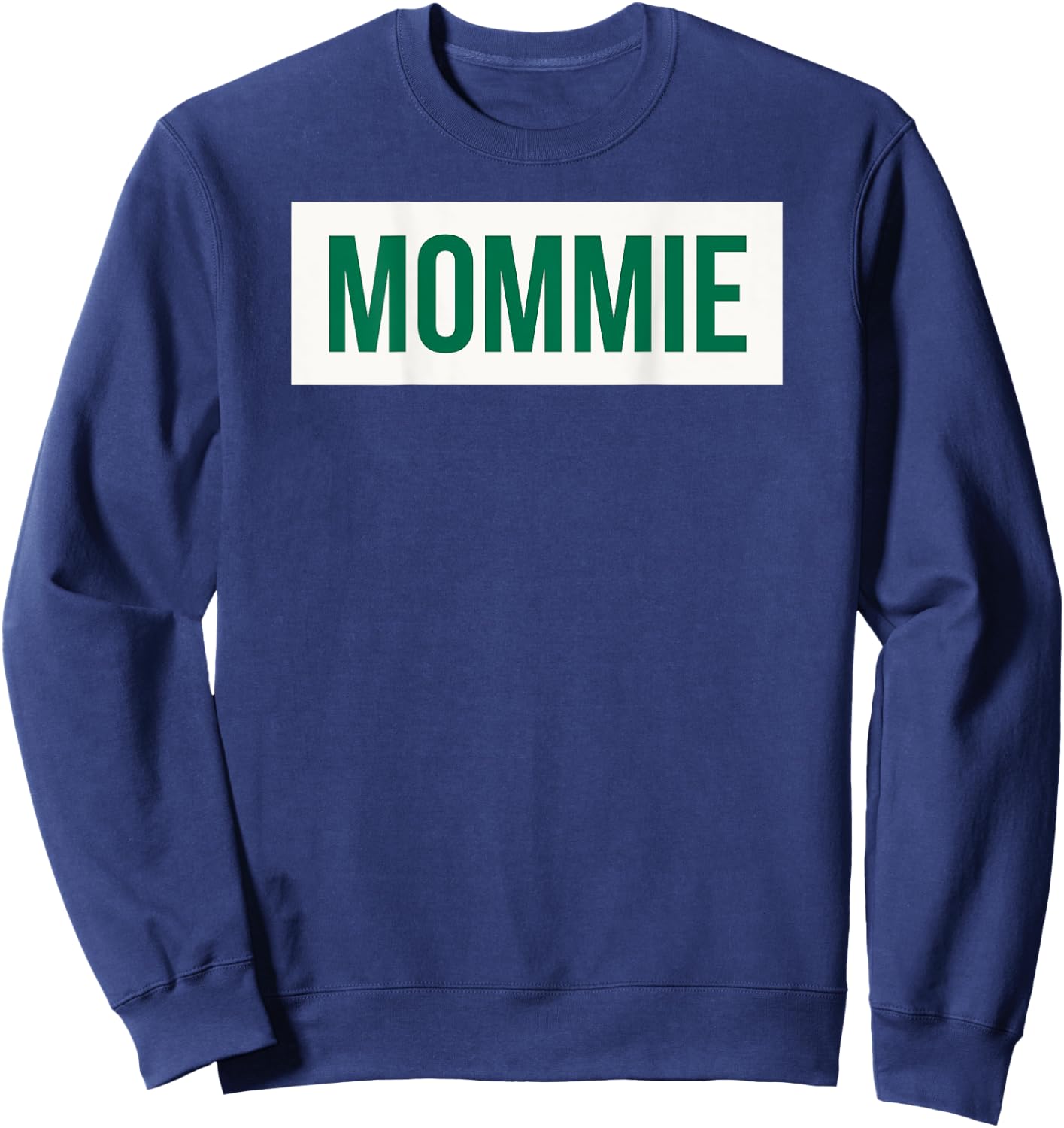 Mommie Caddie Mommy Golf Puns (Back) Cool Golfing Golfer Mom Sweatshirt - Sweatshirt | Navy