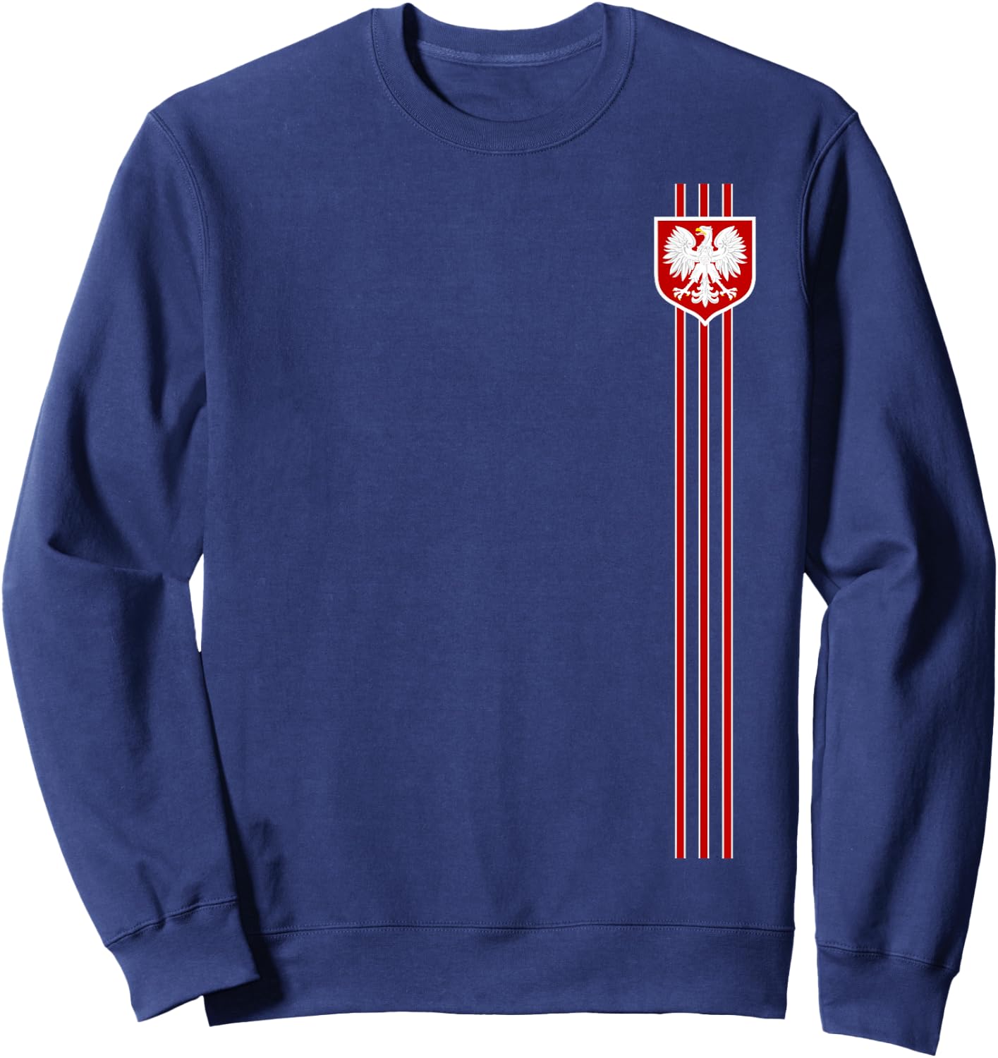 Poland For Gift Poland Poland Warsaw Flag , Black, S Sweatshirt - Sweatshirt | Navy