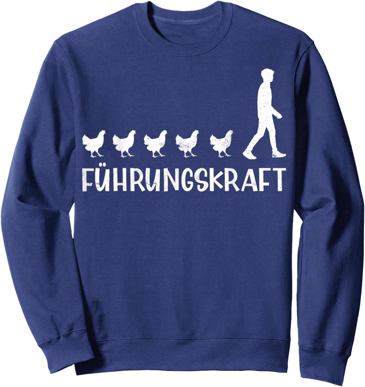 Leadership Chickens , black Sweatshirt - Sweatshirt | Navy