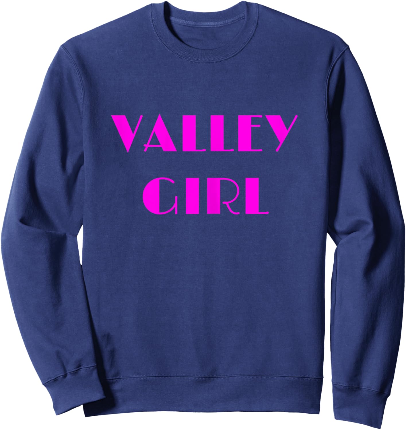 Retro California Valley Girl Sweatshirt - Sweatshirt | Navy
