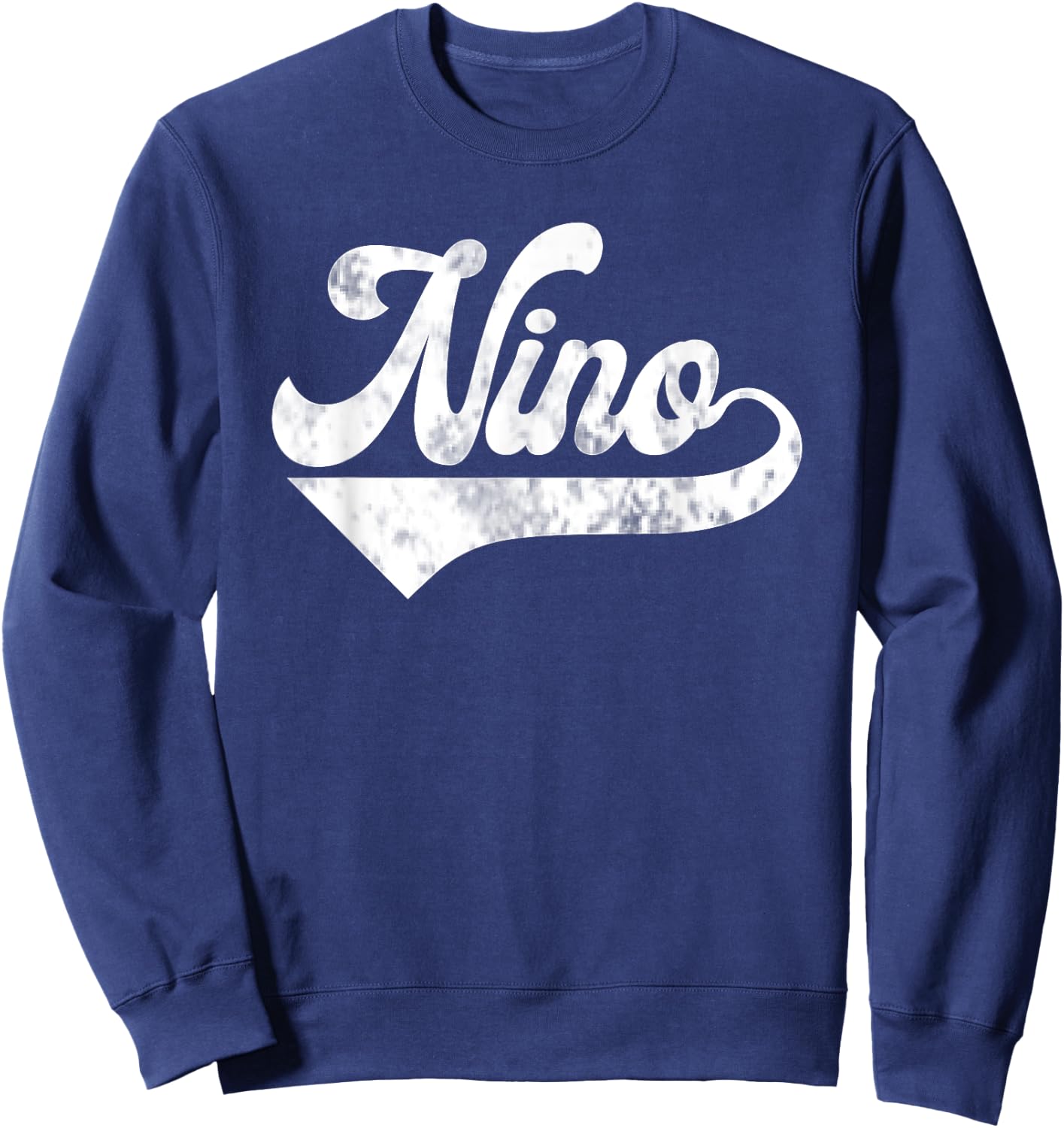 Nino Vintage Retro Father's Day for Papa Godfather Sweatshirt - Sweatshirt | Navy